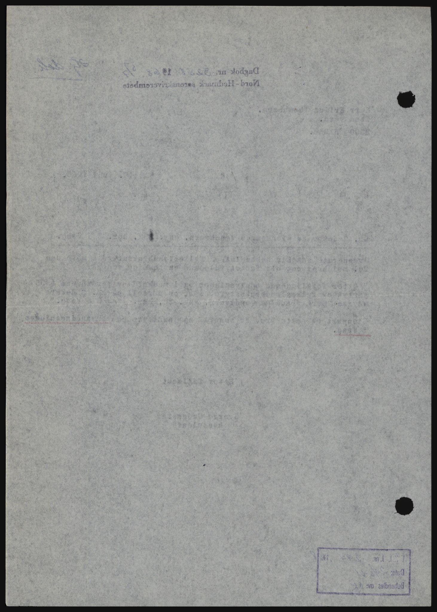 Nord-Hedmark sorenskriveri, SAH/TING-012/H/Hc/L0028: Mortgage book no. 28, 1968-1968, Diary no: : 3258/1968