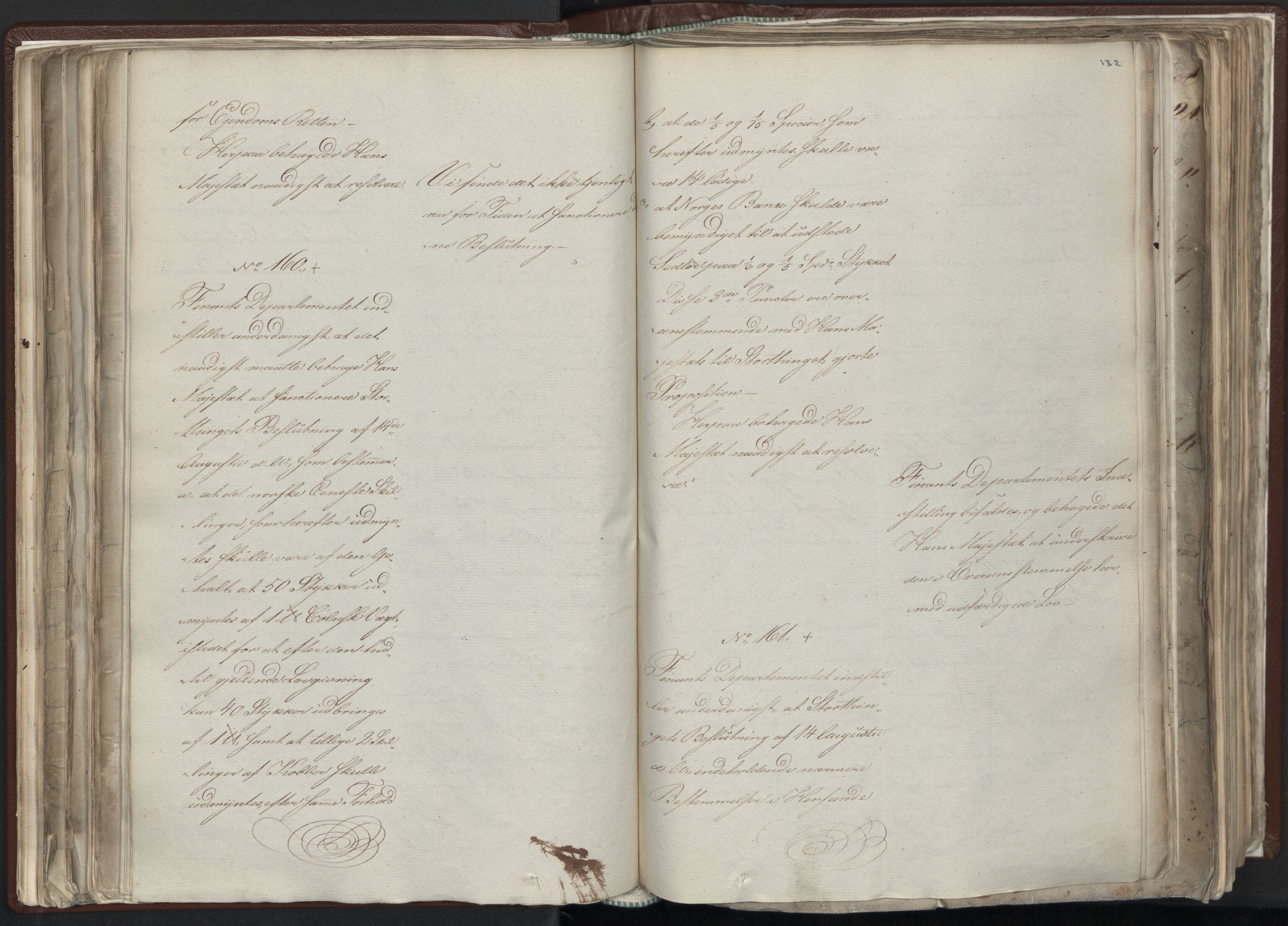 Statsrådssekretariatet, AV/RA-S-1001/A/Ab/L0012: Kgl. res. nr. 5679-6008 II, 1821, p. 131b-132a