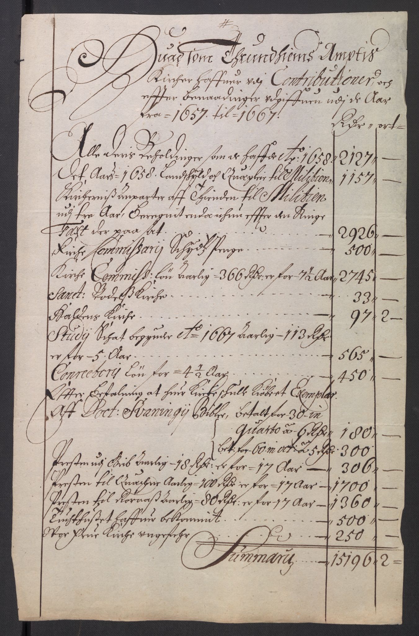 Rentekammeret inntil 1814, Reviderte regnskaper, Kirkeregnskap, AV/RA-EA-4067/Rf/L0121: Kirkeregnskap, 1656-1679, p. 393