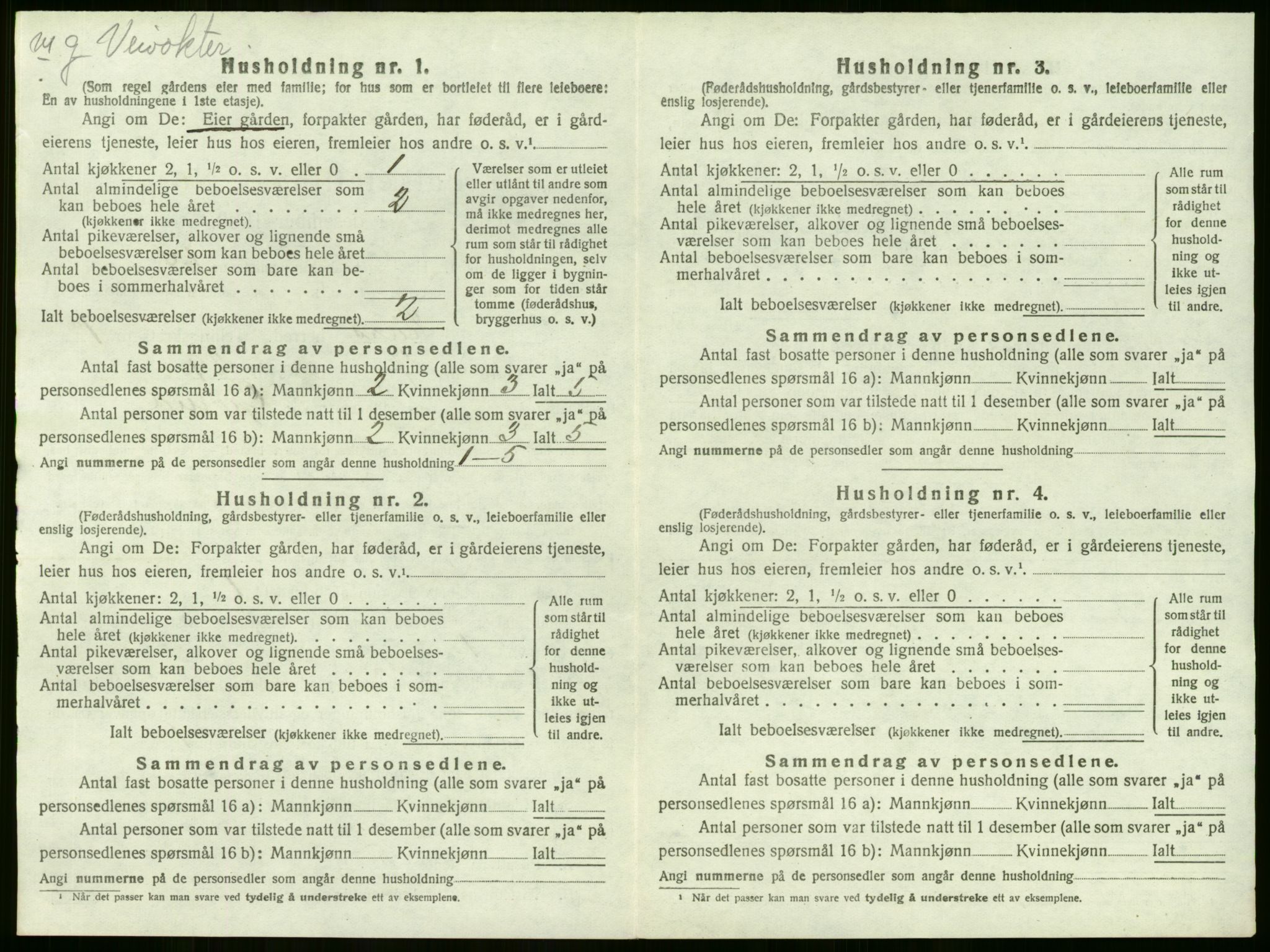 SAKO, 1920 census for Lier, 1920, p. 208