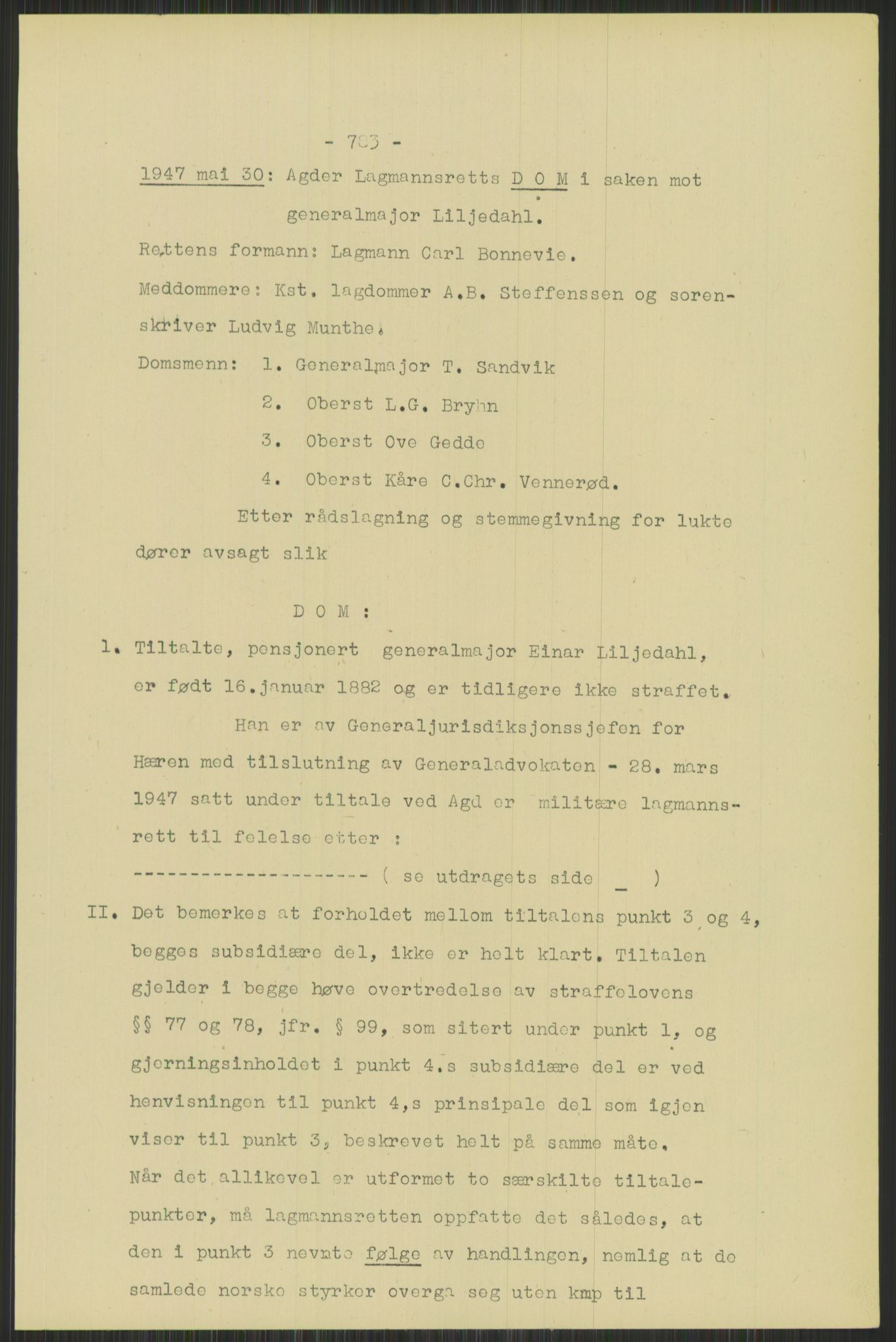 Forsvaret, Forsvarets krigshistoriske avdeling, AV/RA-RAFA-2017/Y/Yb/L0095: II-C-11-335  -  3. Divisjon.  Sak mot general Finn Backer m.fl., 1940-1948, p. 15