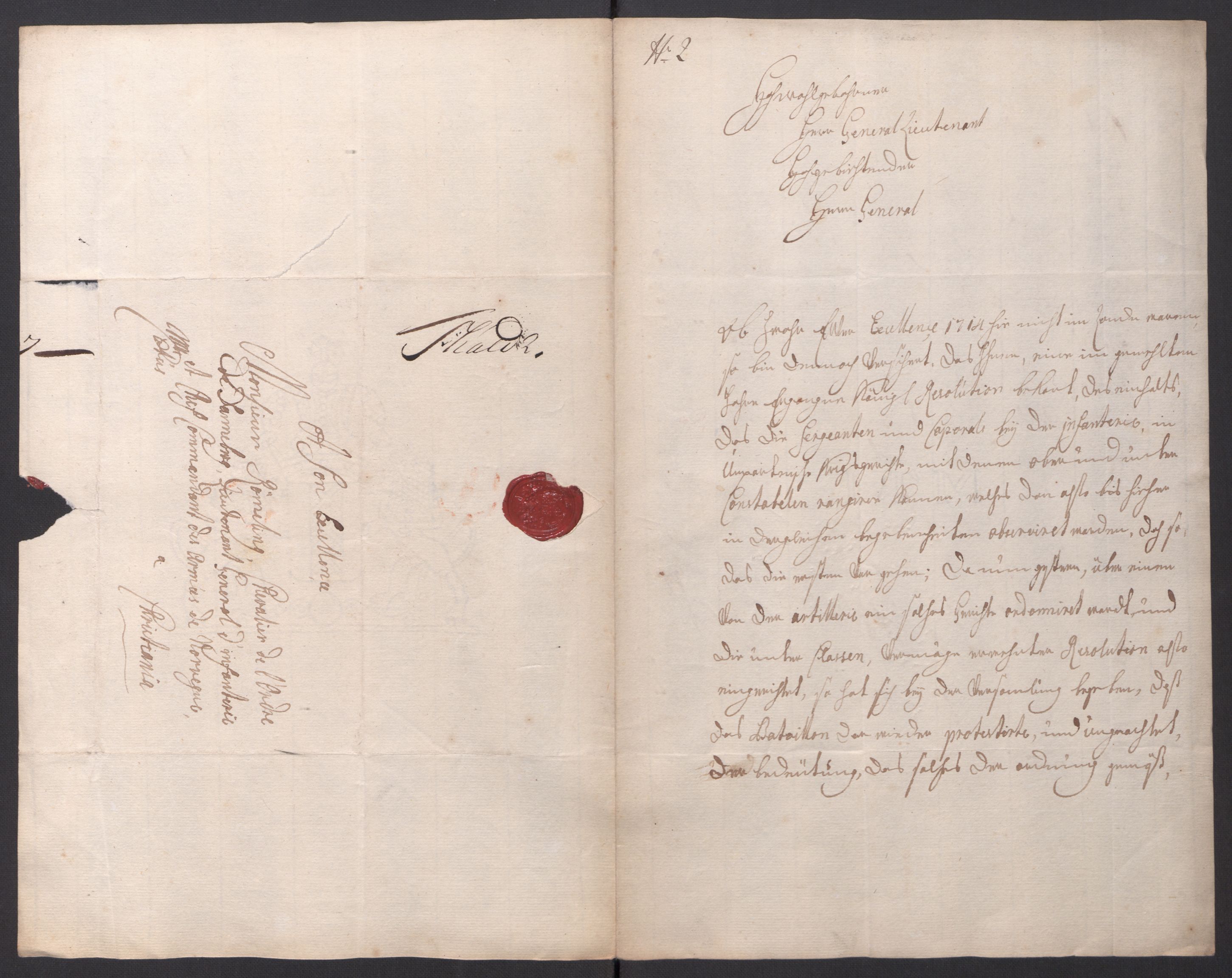 Kommanderende general (KG I) med Det norske krigsdirektorium, AV/RA-EA-5419/D/L0154: Fredriksten festning: Brev, inventarfortegnelser og regnskapsekstrakter, 1730-1739, p. 439
