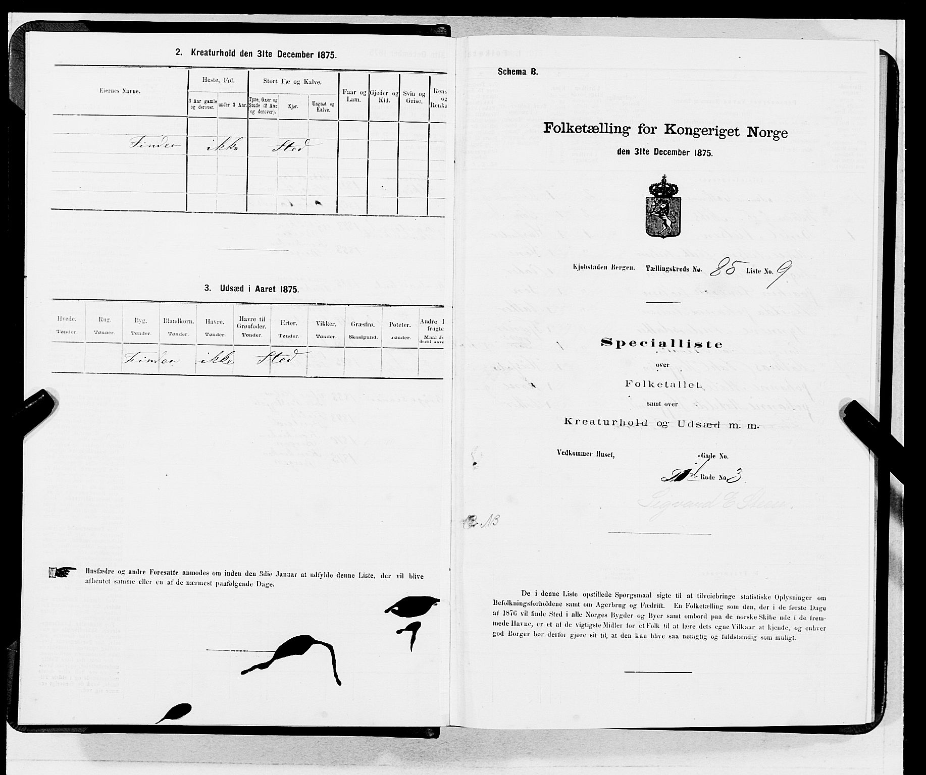 SAB, 1875 census for 1301 Bergen, 1875, p. 4572