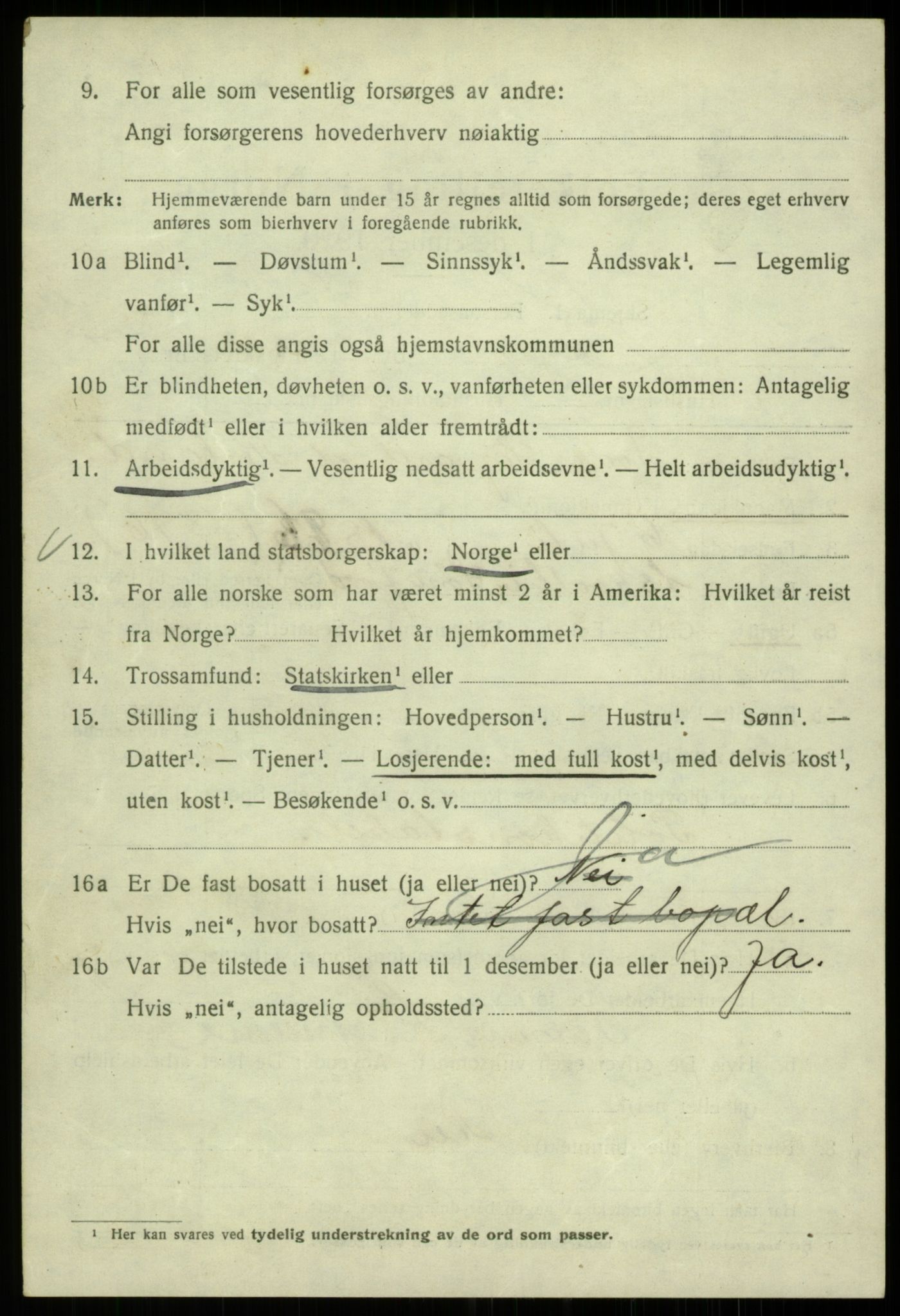 SAB, 1920 census for Bergen, 1920, p. 68379