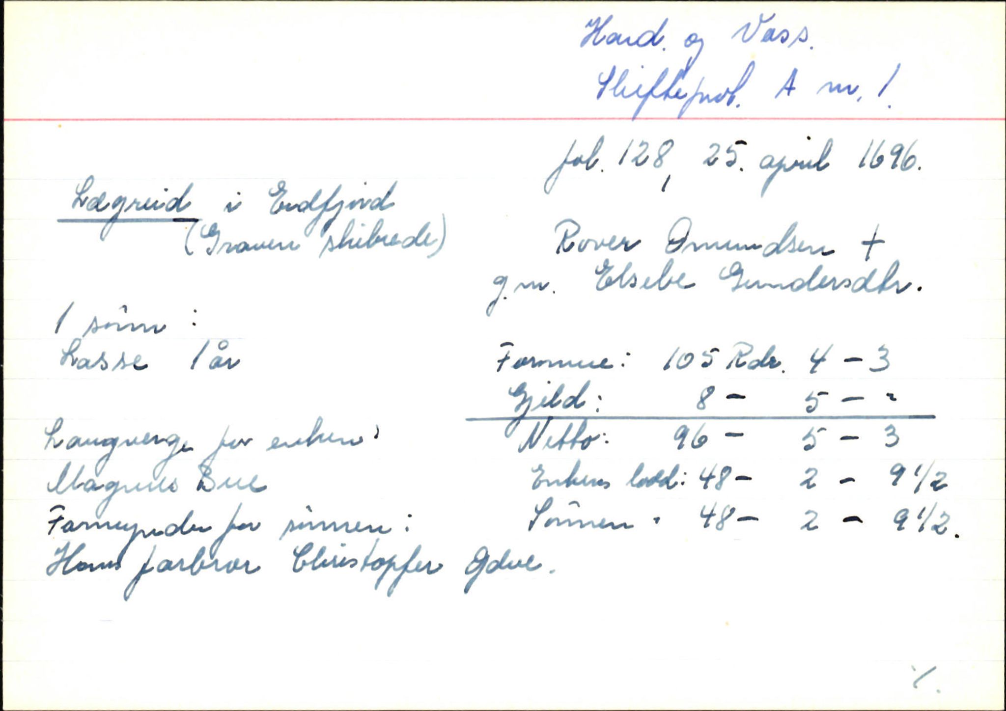 Skiftekort ved Statsarkivet i Bergen, SAB/SKIFTEKORT/002/L0001: Skifteprotokoll nr. 1-3, 1695-1721, p. 61
