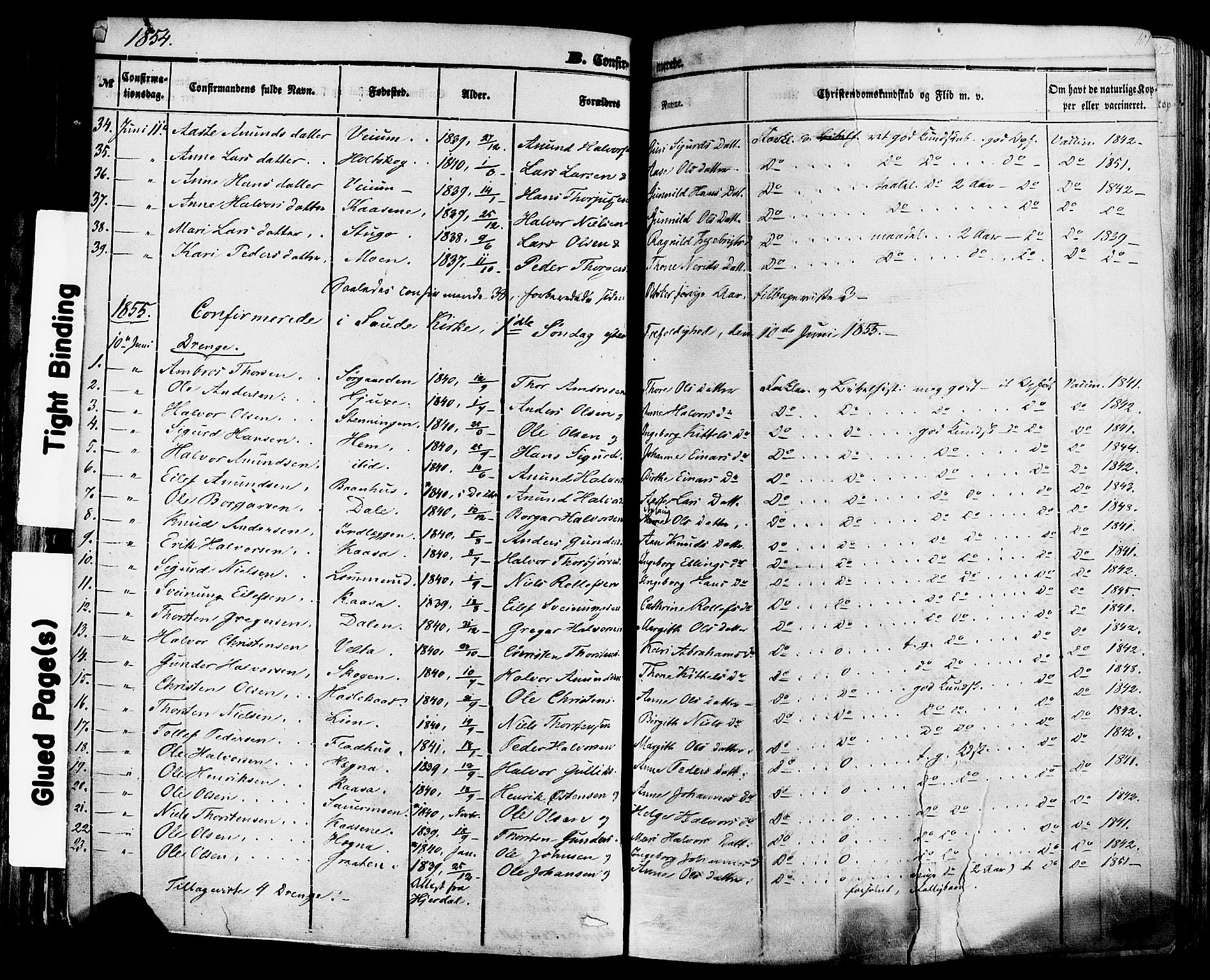 Sauherad kirkebøker, SAKO/A-298/F/Fa/L0007: Parish register (official) no. I 7, 1851-1873, p. 101