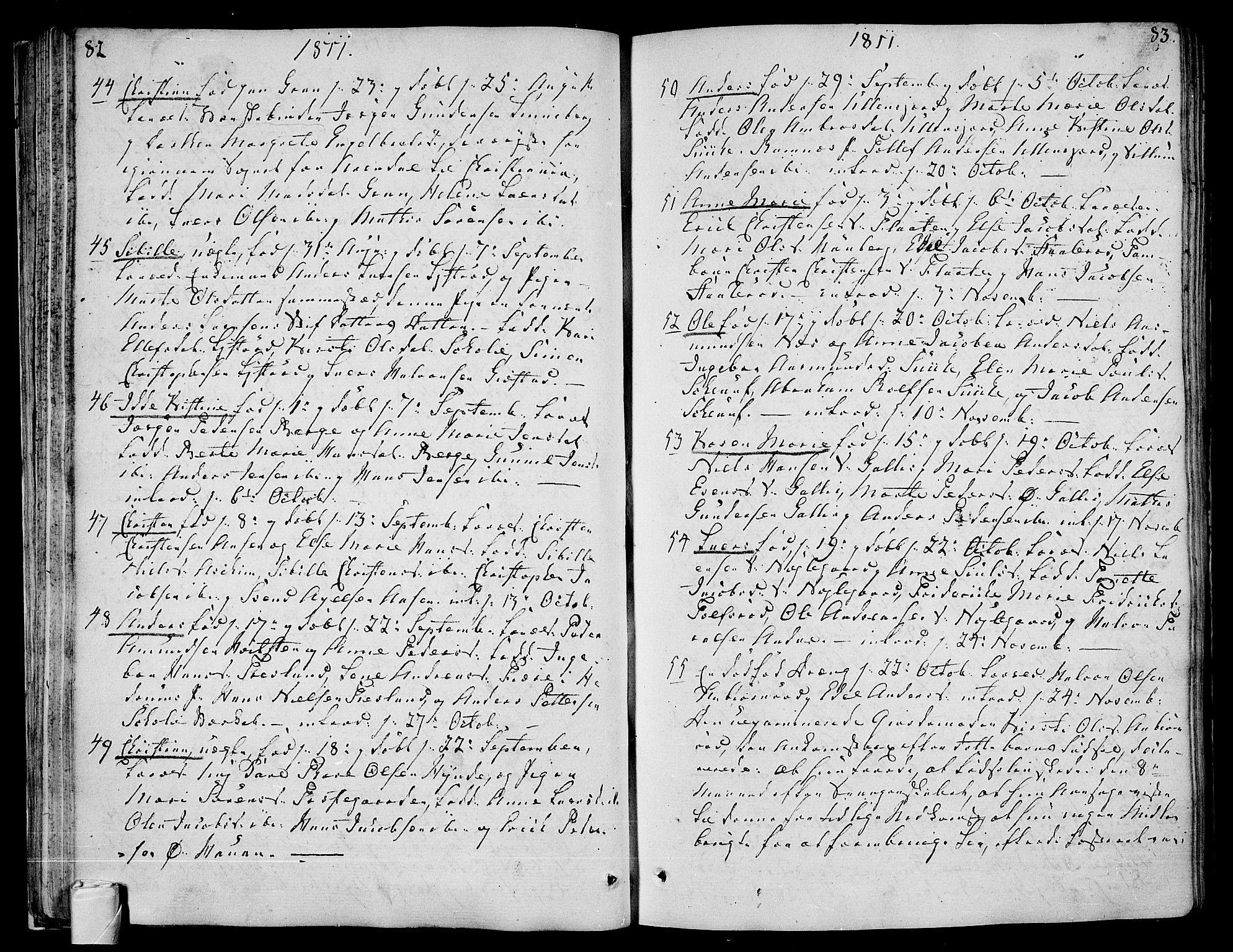 Andebu kirkebøker, AV/SAKO-A-336/F/Fa/L0003: Parish register (official) no. 3 /1, 1803-1828, p. 82-83