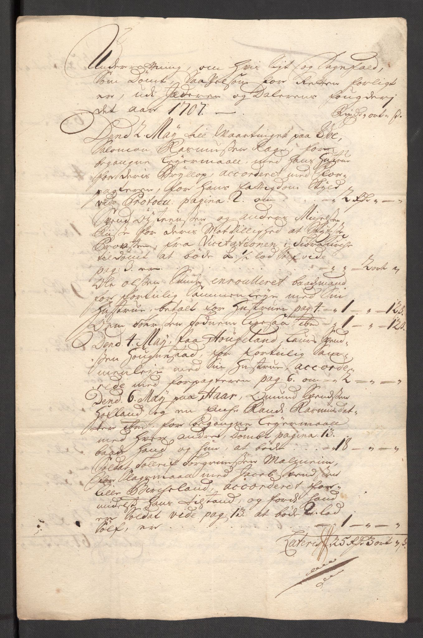 Rentekammeret inntil 1814, Reviderte regnskaper, Fogderegnskap, RA/EA-4092/R46/L2733: Fogderegnskap Jæren og Dalane, 1705-1708, p. 278