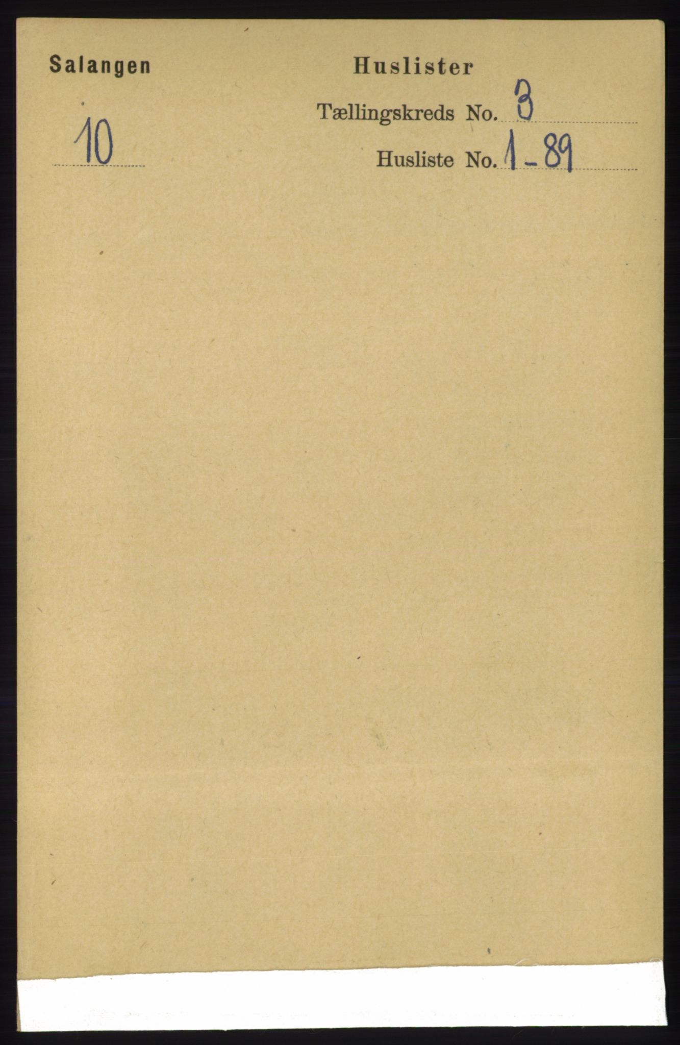 RA, 1891 census for 1921 Salangen, 1891, p. 1146