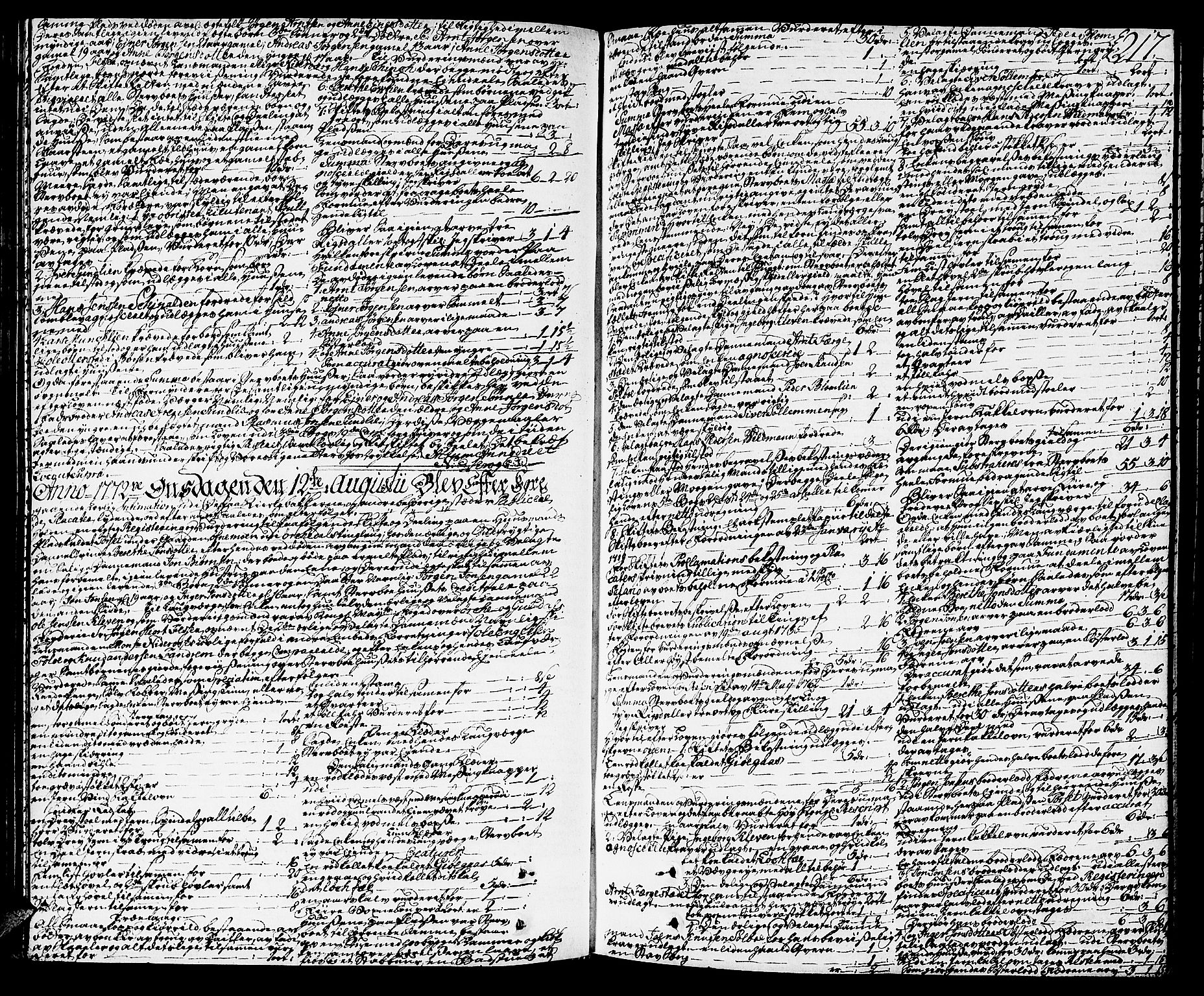 Orkdal sorenskriveri, SAT/A-4169/1/3/3Aa/L0007: Skifteprotokoller, 1767-1782, p. 216b-217a