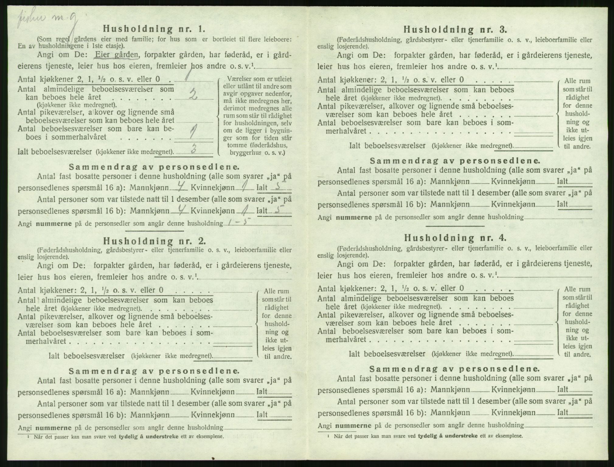 SAT, 1920 census for Aukra, 1920, p. 406