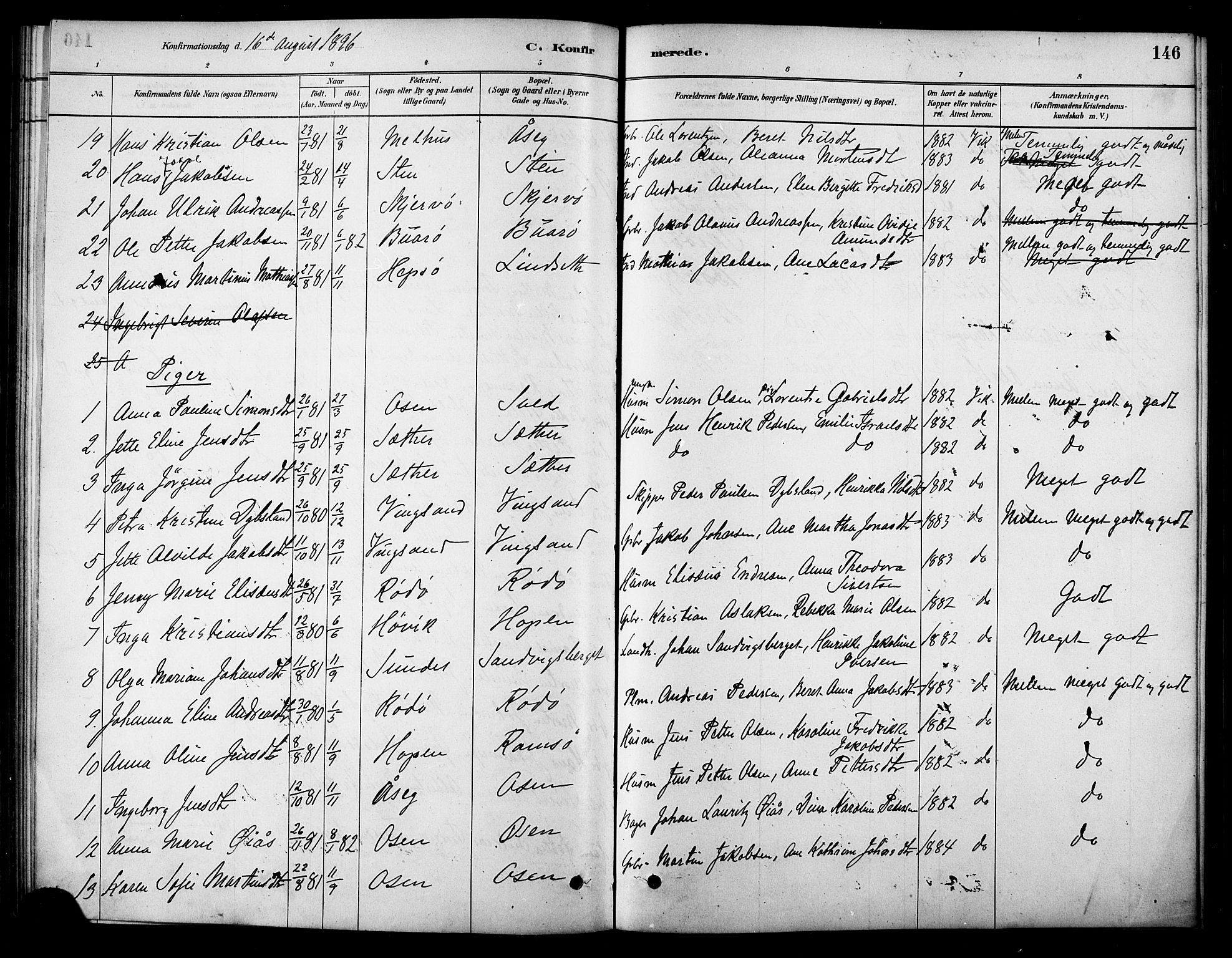 Ministerialprotokoller, klokkerbøker og fødselsregistre - Sør-Trøndelag, AV/SAT-A-1456/658/L0722: Parish register (official) no. 658A01, 1879-1896, p. 146