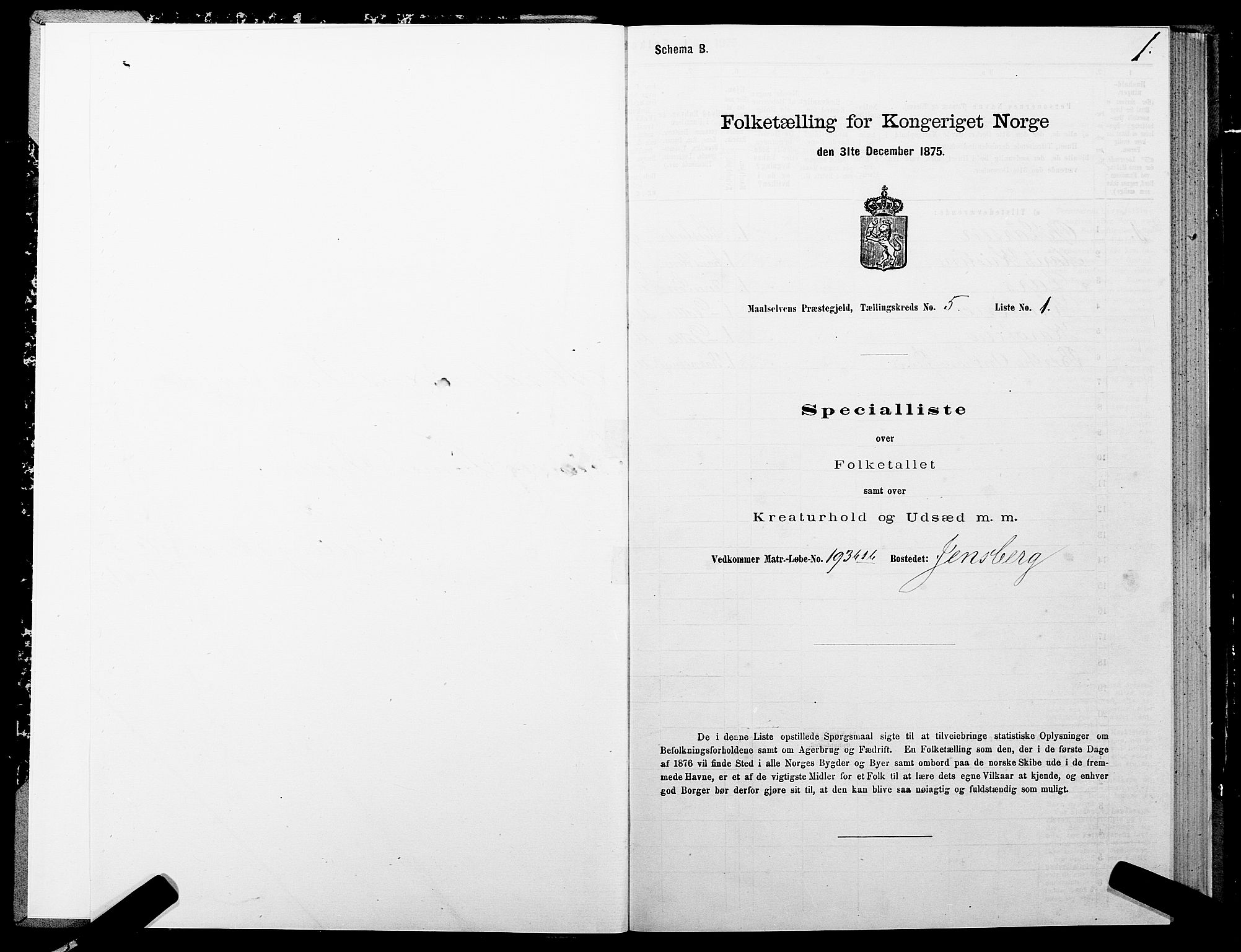 SATØ, 1875 census for 1924P Målselv, 1875, p. 3001