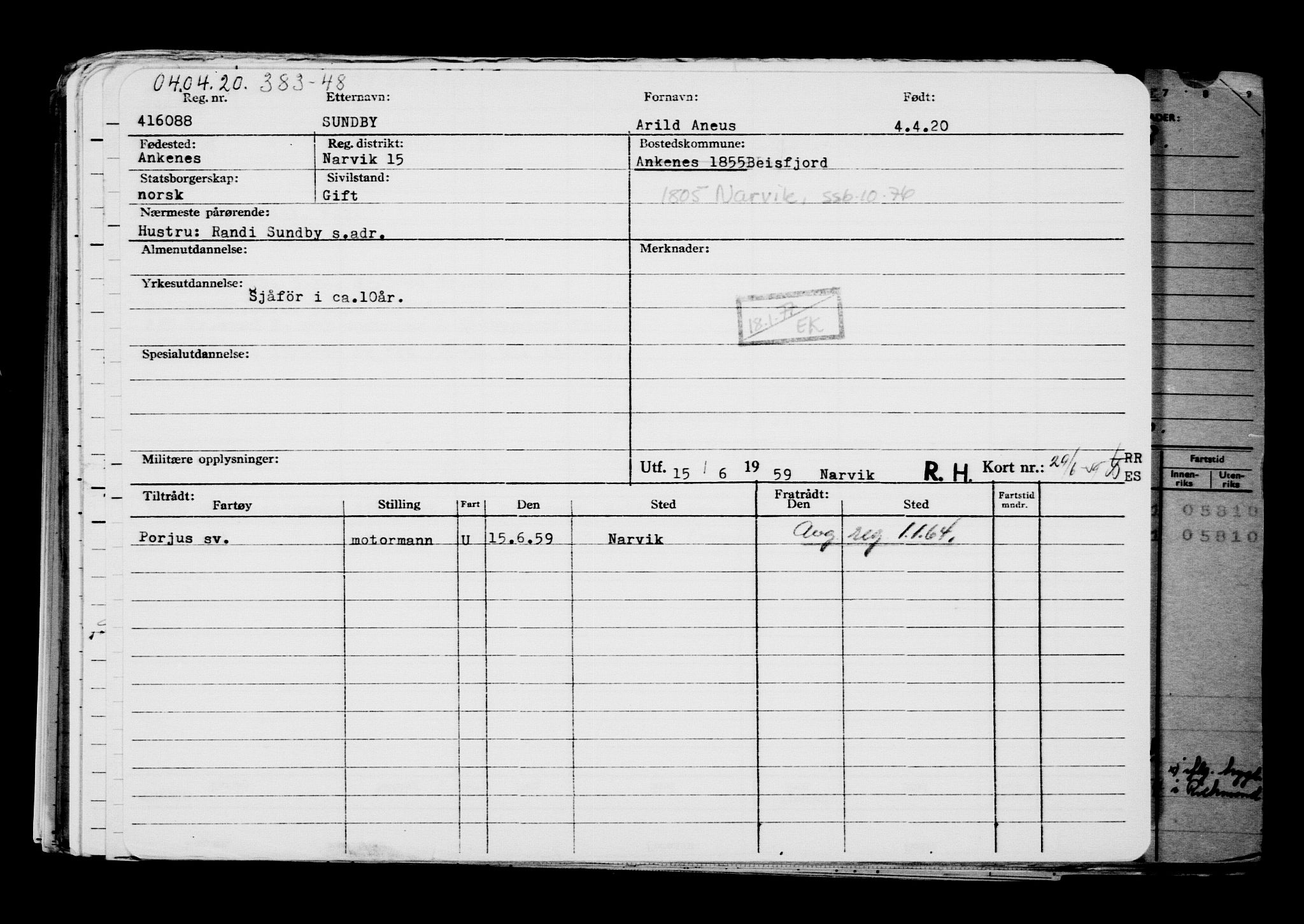 Direktoratet for sjømenn, AV/RA-S-3545/G/Gb/L0179: Hovedkort, 1920, p. 131