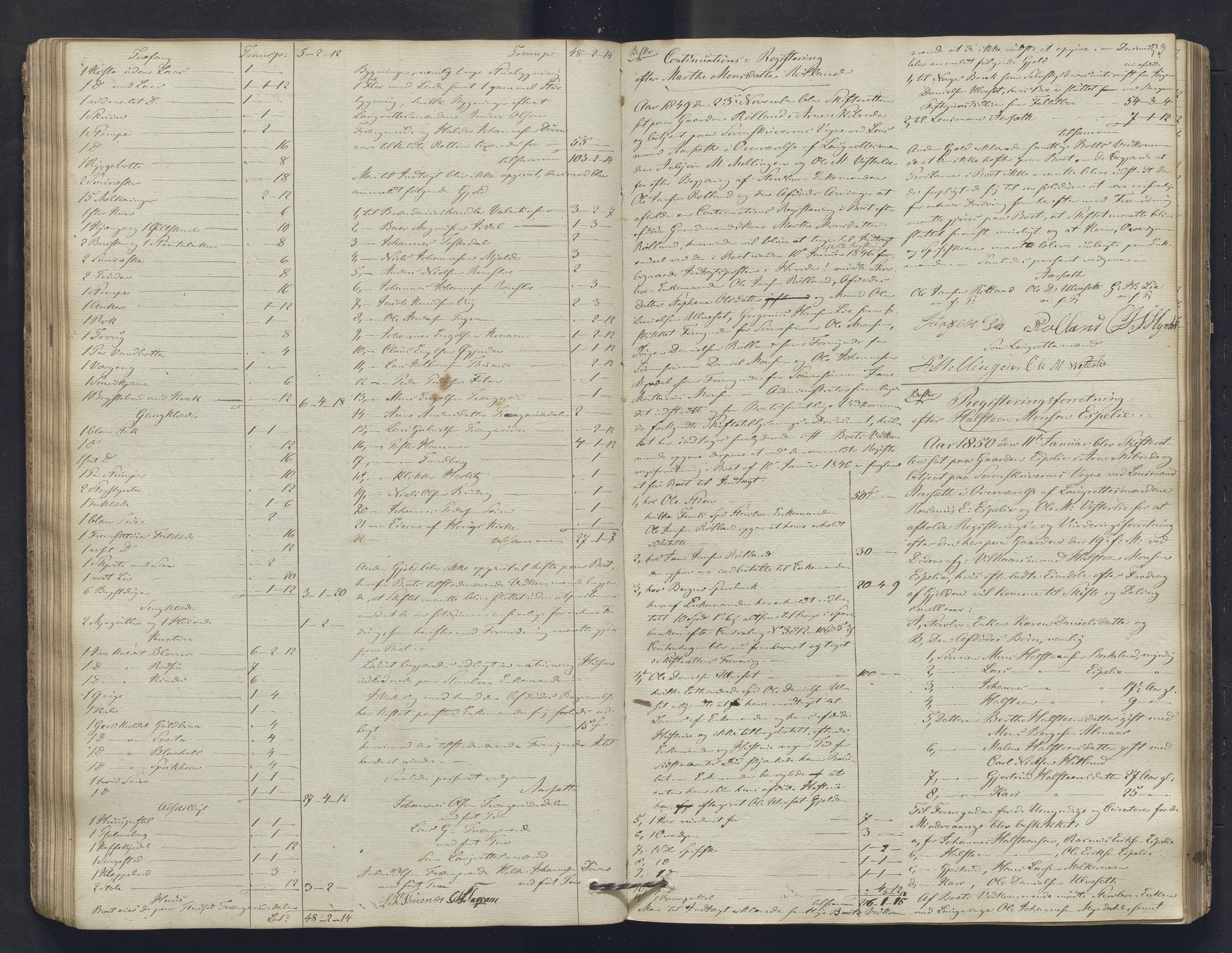 Nordhordland sorenskrivar, SAB/A-2901/1/H/Hb/L0004: Registreringsprotokollar, 1846-1852, p. 53