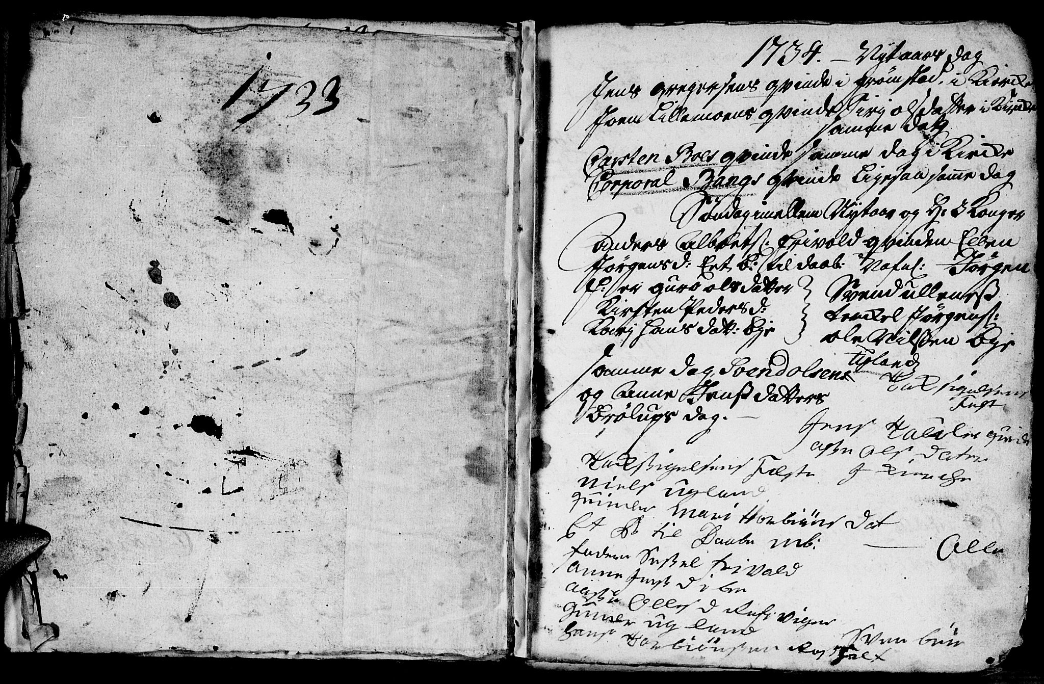 Fjære sokneprestkontor, SAK/1111-0011/F/Fb/L0001: Parish register (copy) no. B 1, 1732-1750, p. 18