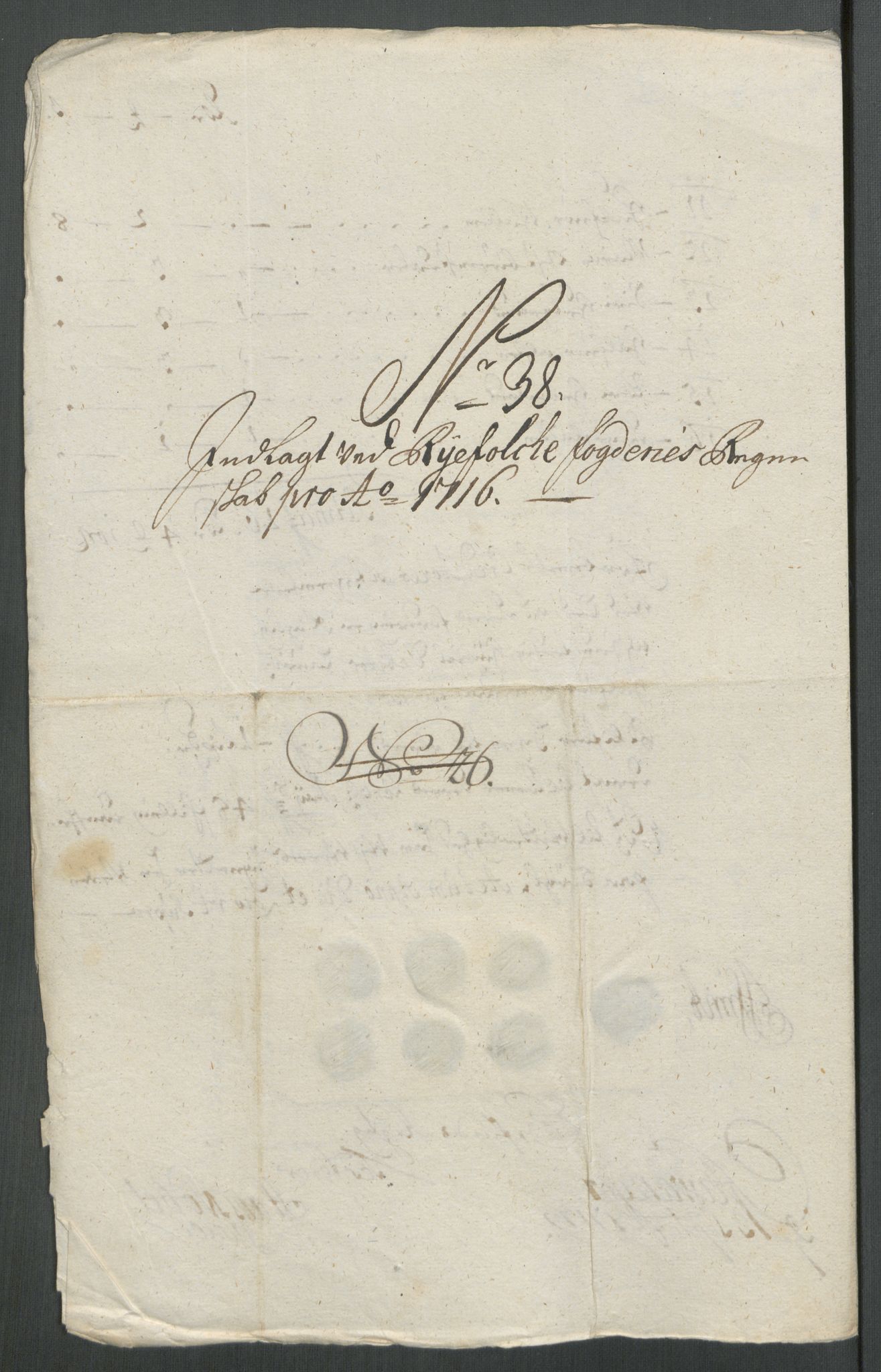 Rentekammeret inntil 1814, Reviderte regnskaper, Fogderegnskap, AV/RA-EA-4092/R47/L2869: Fogderegnskap Ryfylke, 1716, p. 255