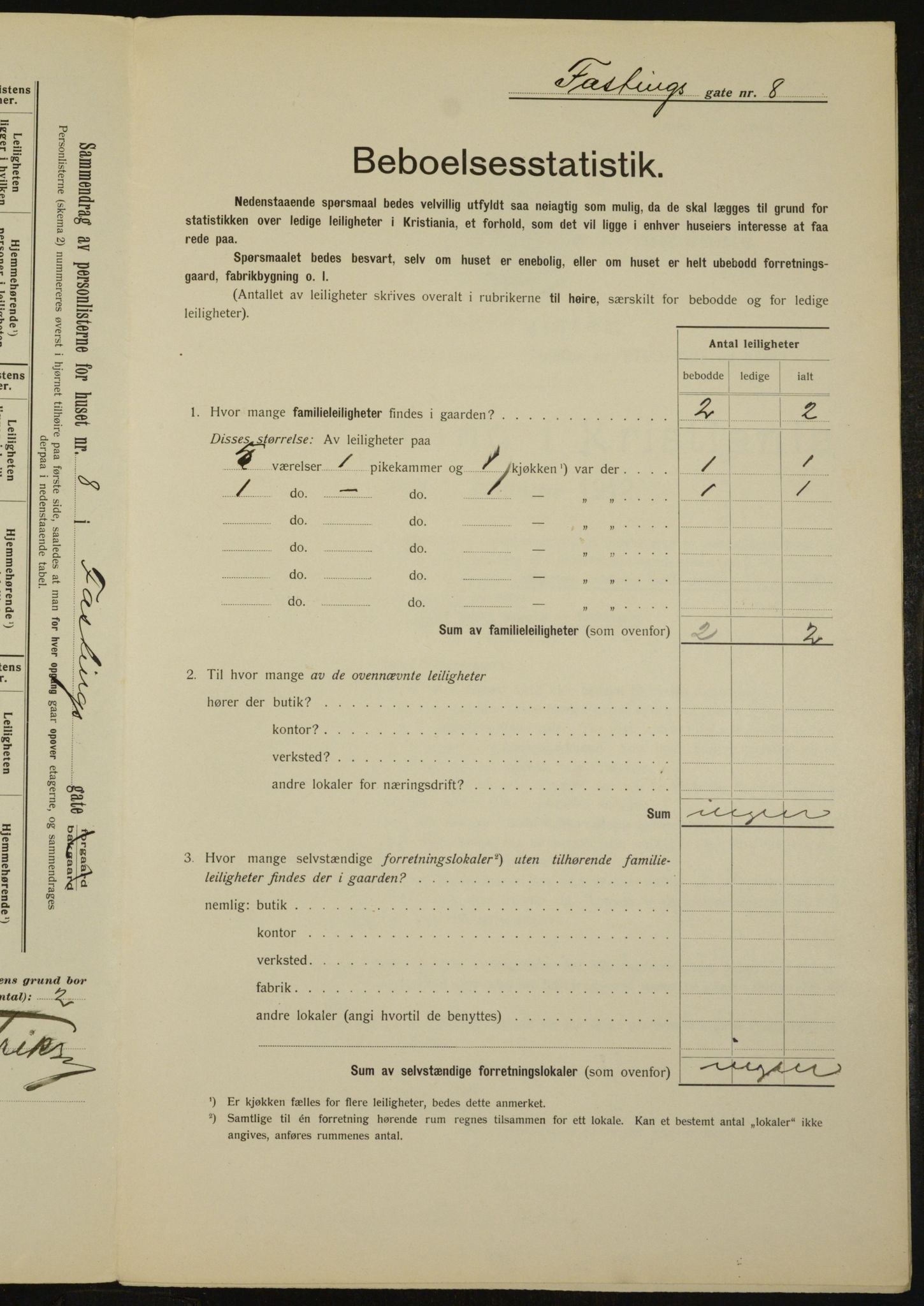 OBA, Municipal Census 1912 for Kristiania, 1912, p. 23646