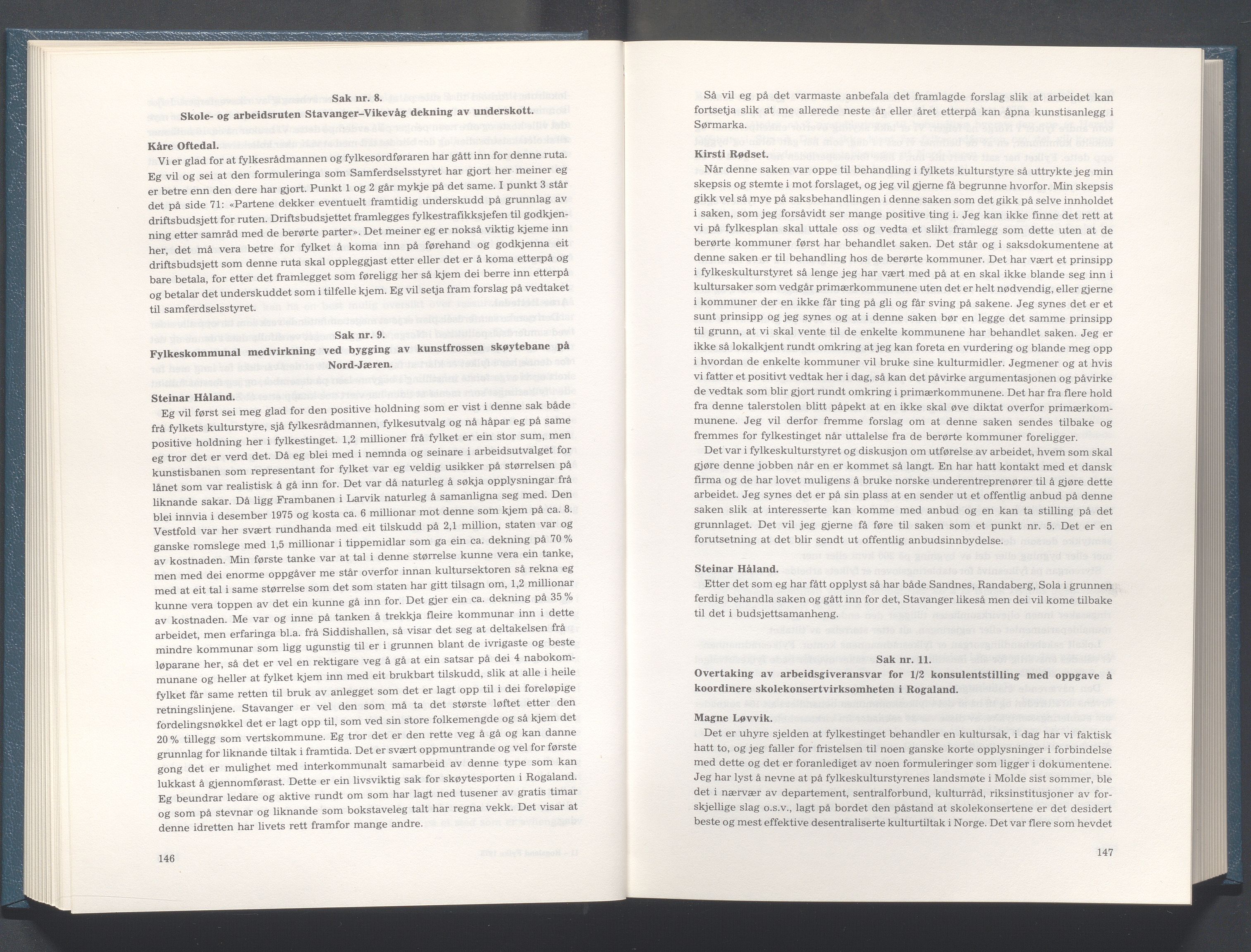 Rogaland fylkeskommune - Fylkesrådmannen , IKAR/A-900/A/Aa/Aaa/L0098: Møtebok , 1978, p. 146-147