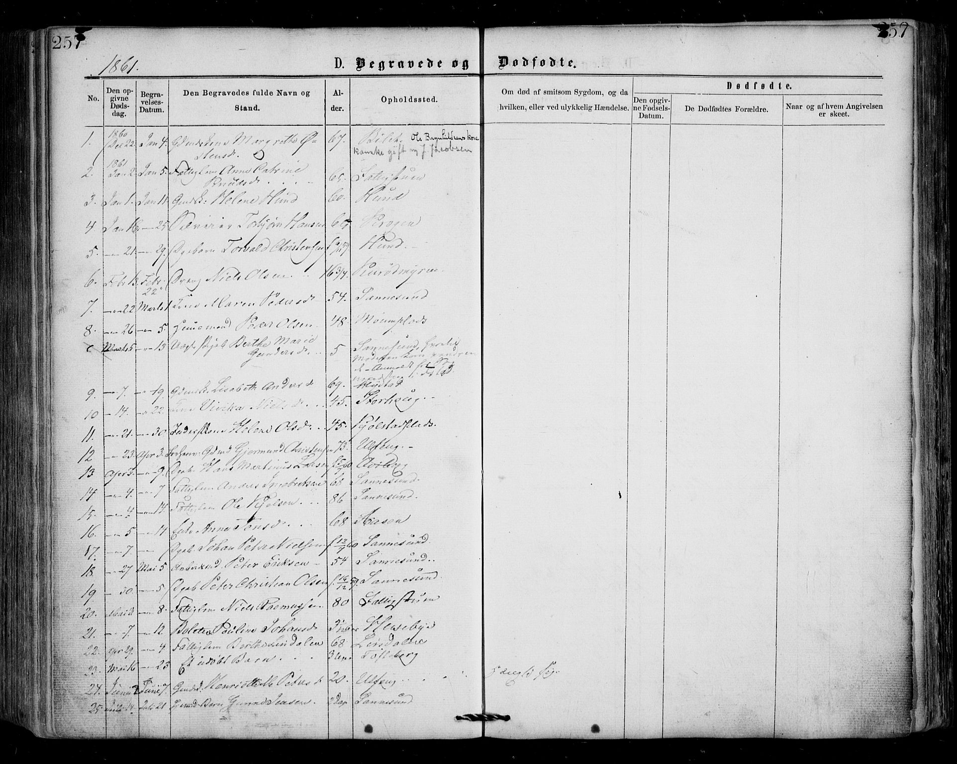 Borge prestekontor Kirkebøker, AV/SAO-A-10903/F/Fa/L0006: Parish register (official) no. I 6, 1861-1874, p. 257