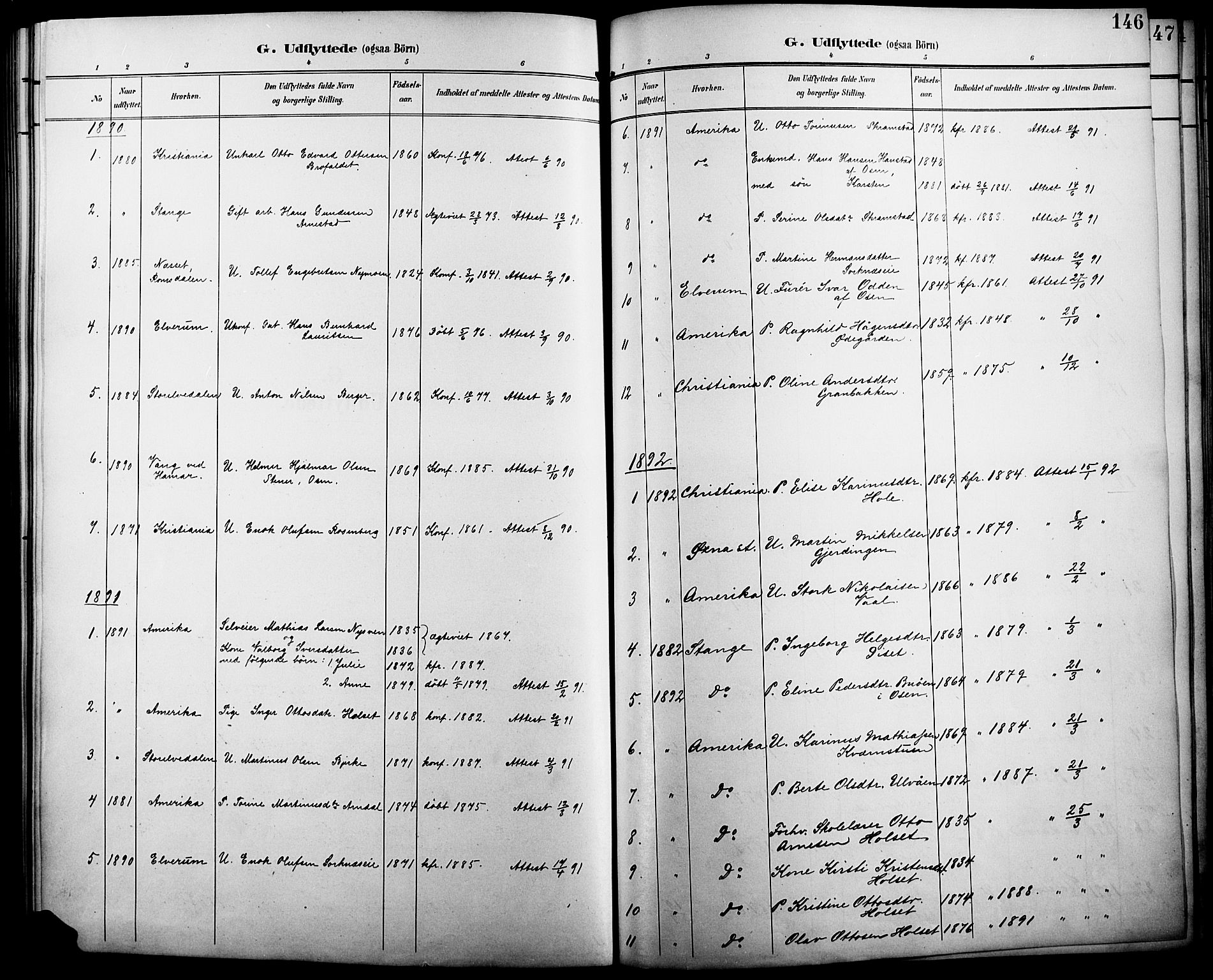 Åmot prestekontor, Hedmark, AV/SAH-PREST-056/H/Ha/Haa/L0011: Parish register (official) no. 11, 1890-1897, p. 146