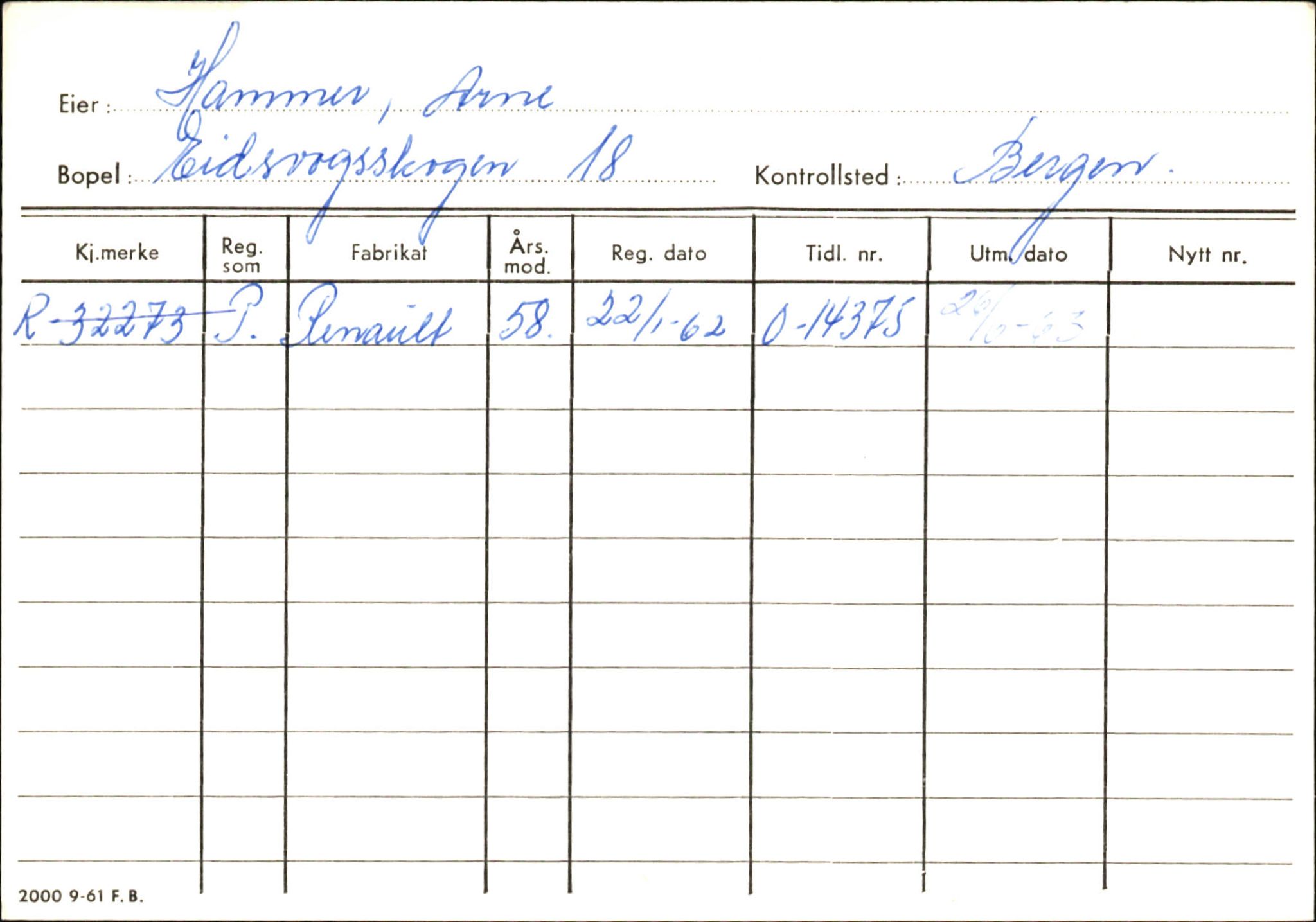 Statens vegvesen, Hordaland vegkontor, AV/SAB-A-5201/2/Ha/L0018: R-eierkort H, 1920-1971, p. 450