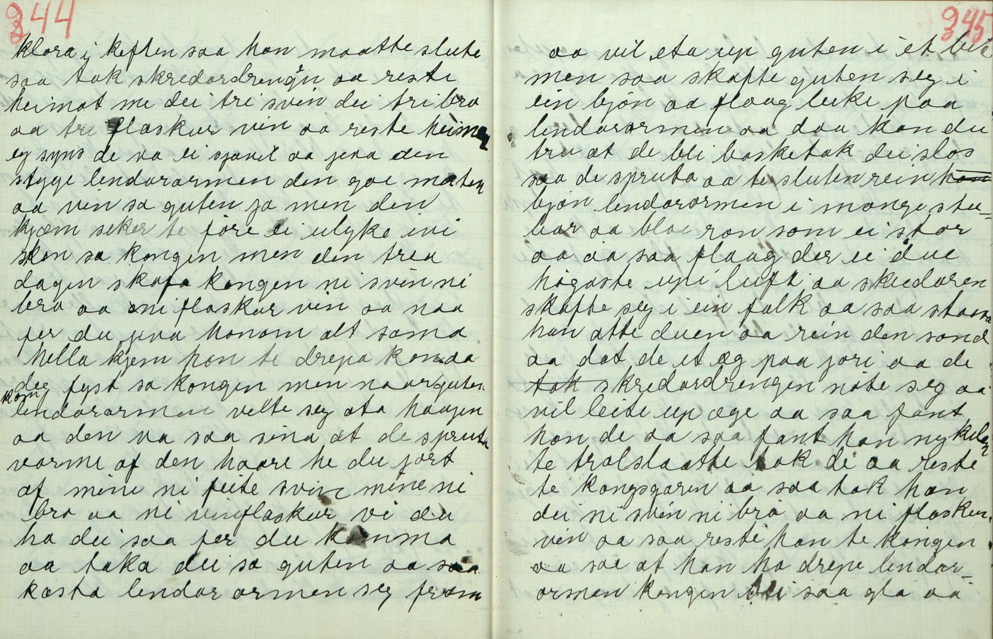 Rikard Berge, TEMU/TGM-A-1003/F/L0011/0012: 381-399 / 392 Oppskrifter av Gunnhild Kivle, 1920-1921, p. 344-345