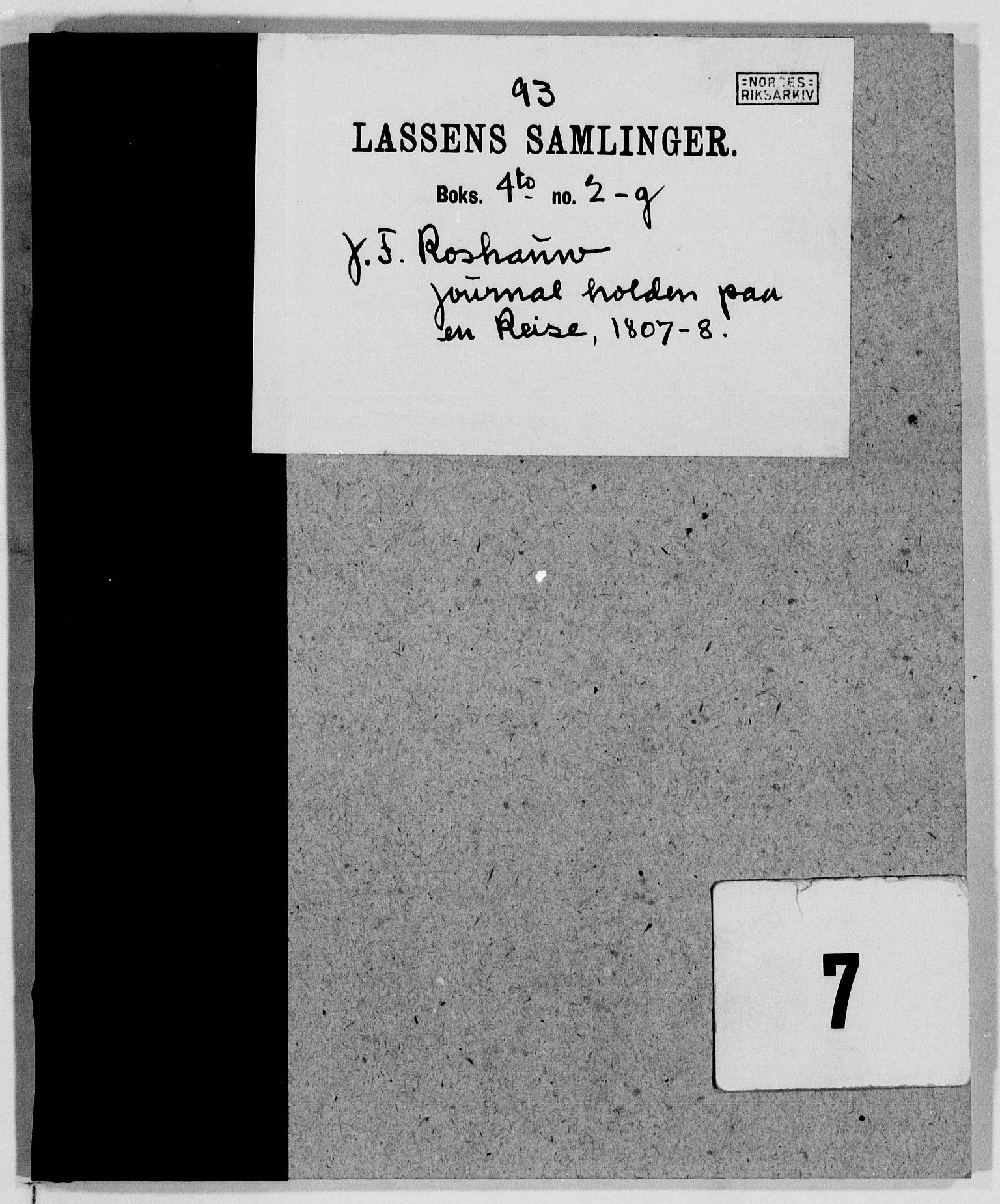 Lassens samlinger, AV/RA-PA-0051/G/L0093: Stambøker m.m., 1764-1867, p. 76