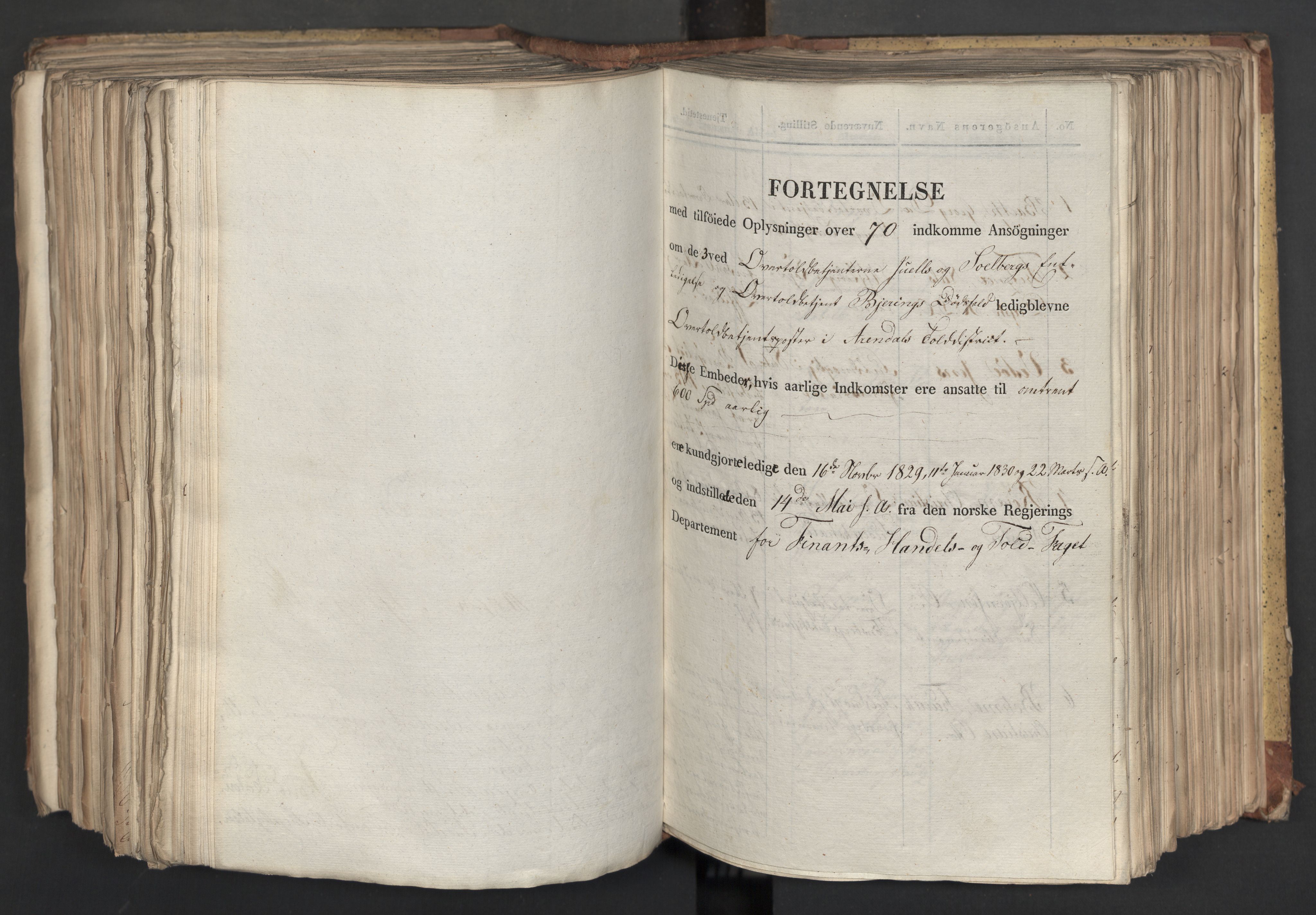 Statsrådsavdelingen i Stockholm, RA/S-1003/D/Da/L0065: Regjeringsinnstillinger nr. 1-239, 1830, p. 548