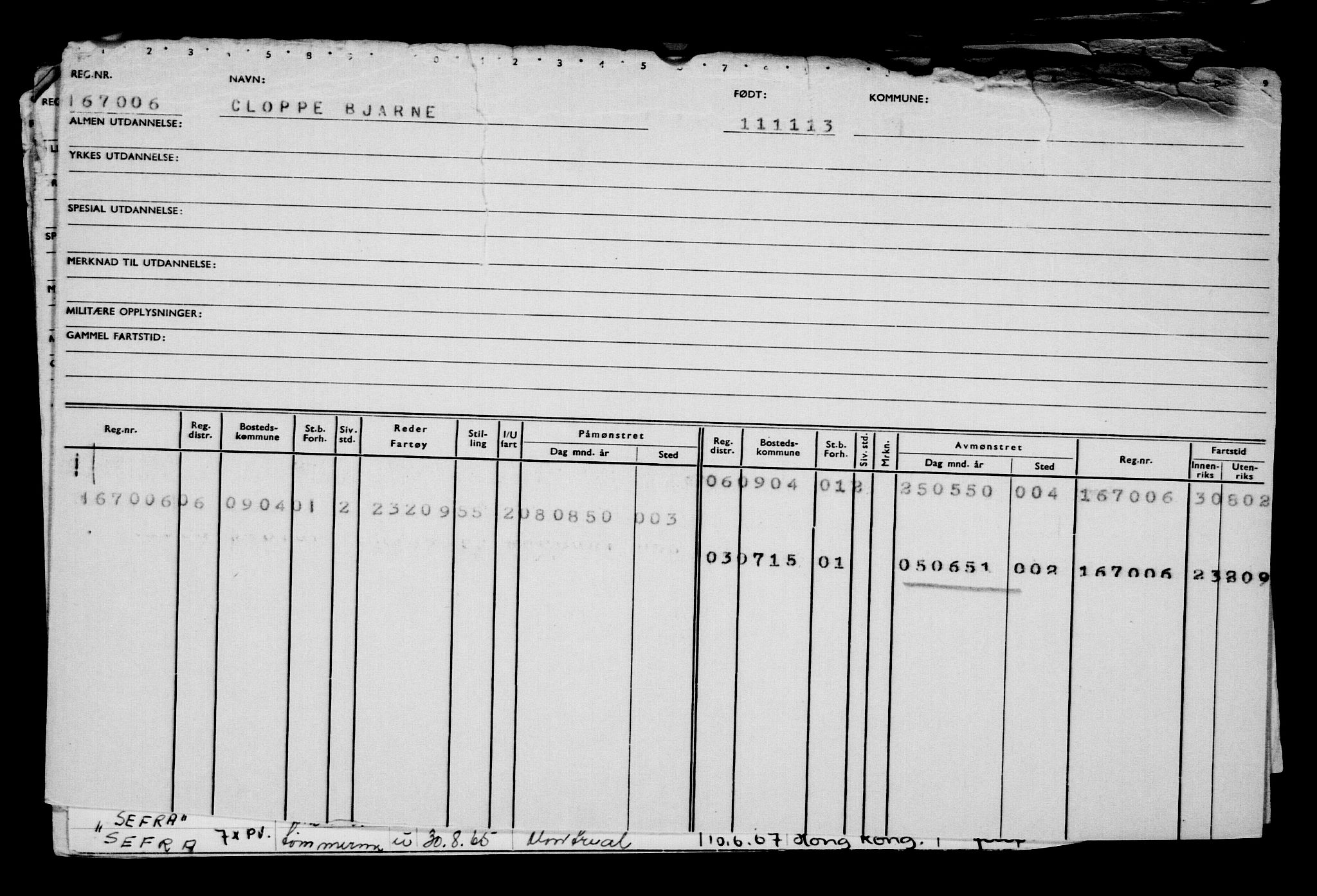 Direktoratet for sjømenn, AV/RA-S-3545/G/Gb/L0116: Hovedkort, 1913, p. 485