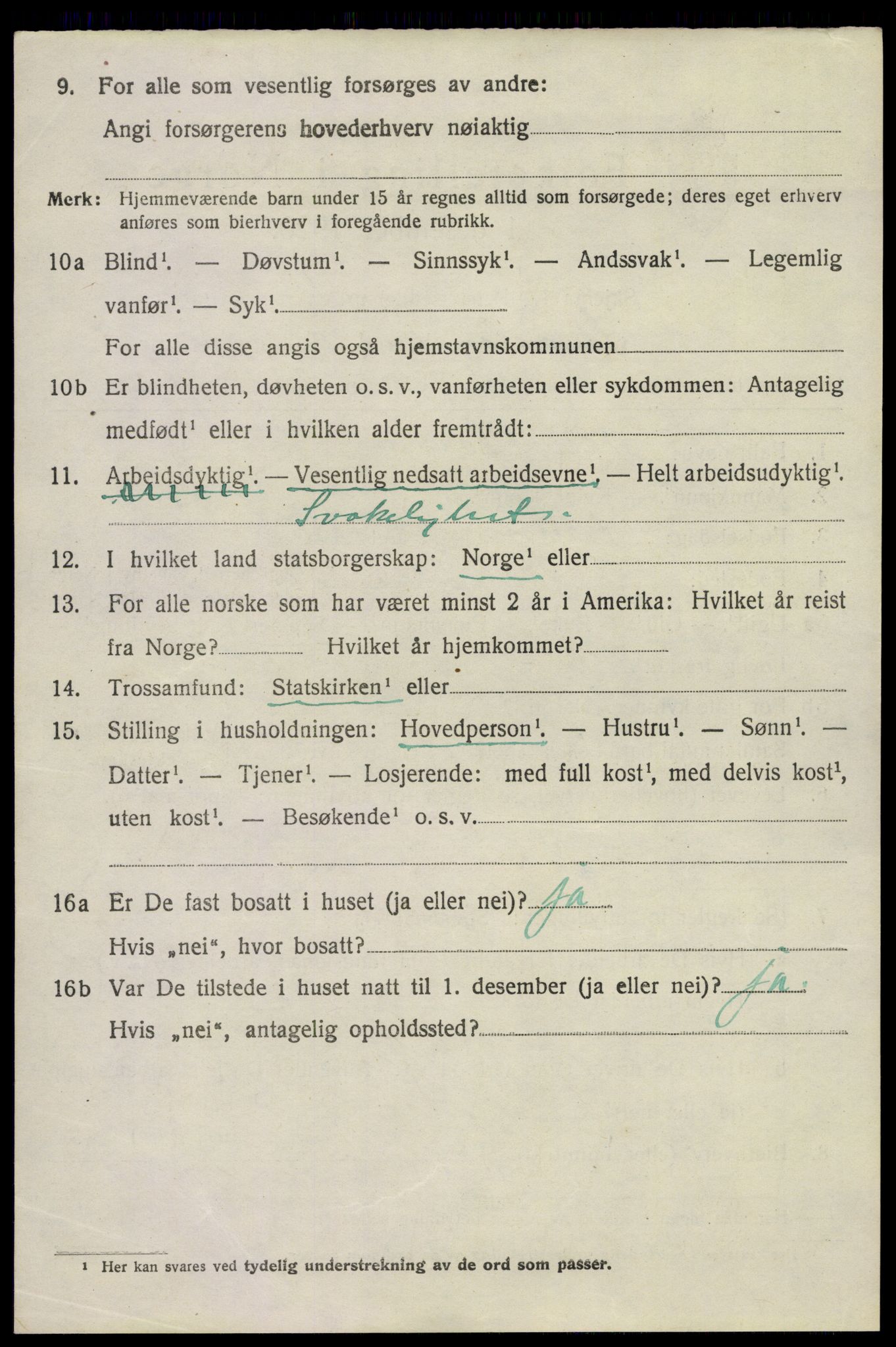 SAKO, 1920 census for Skåtøy, 1920, p. 6639