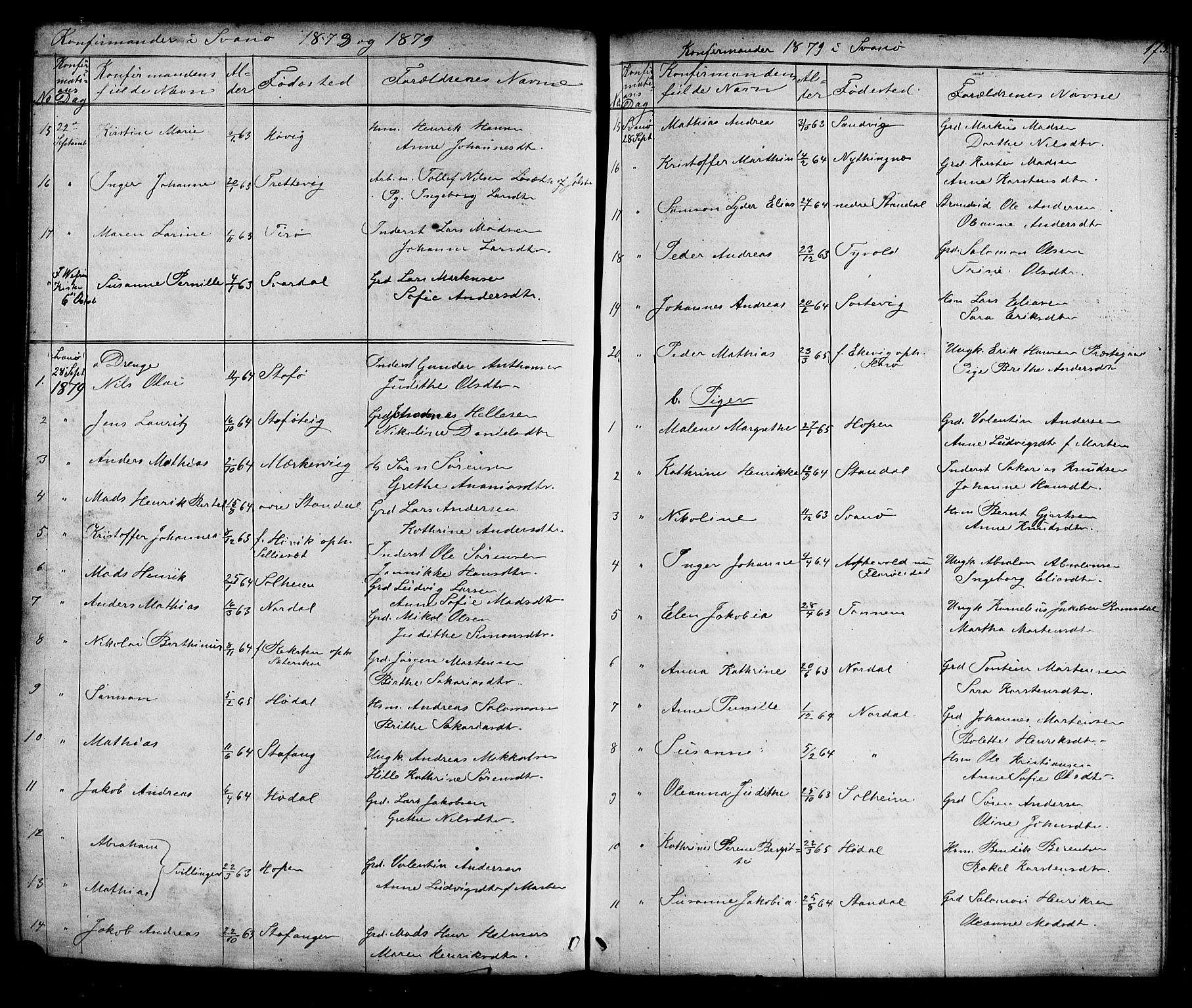 Kinn sokneprestembete, AV/SAB-A-80801/H/Hab/Habc/L0002: Parish register (copy) no. C 2, 1869-1918, p. 173