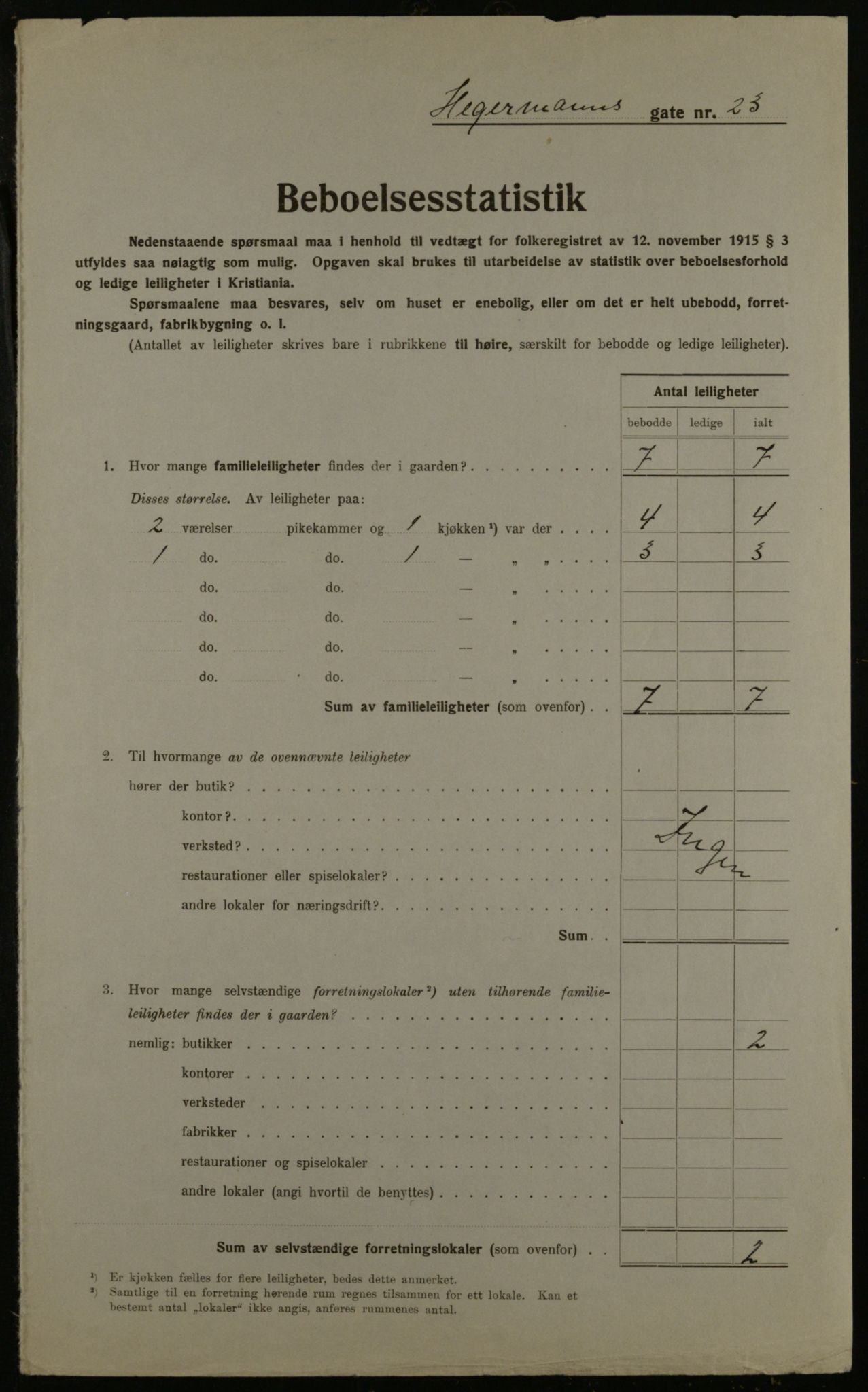 OBA, Municipal Census 1923 for Kristiania, 1923, p. 41296