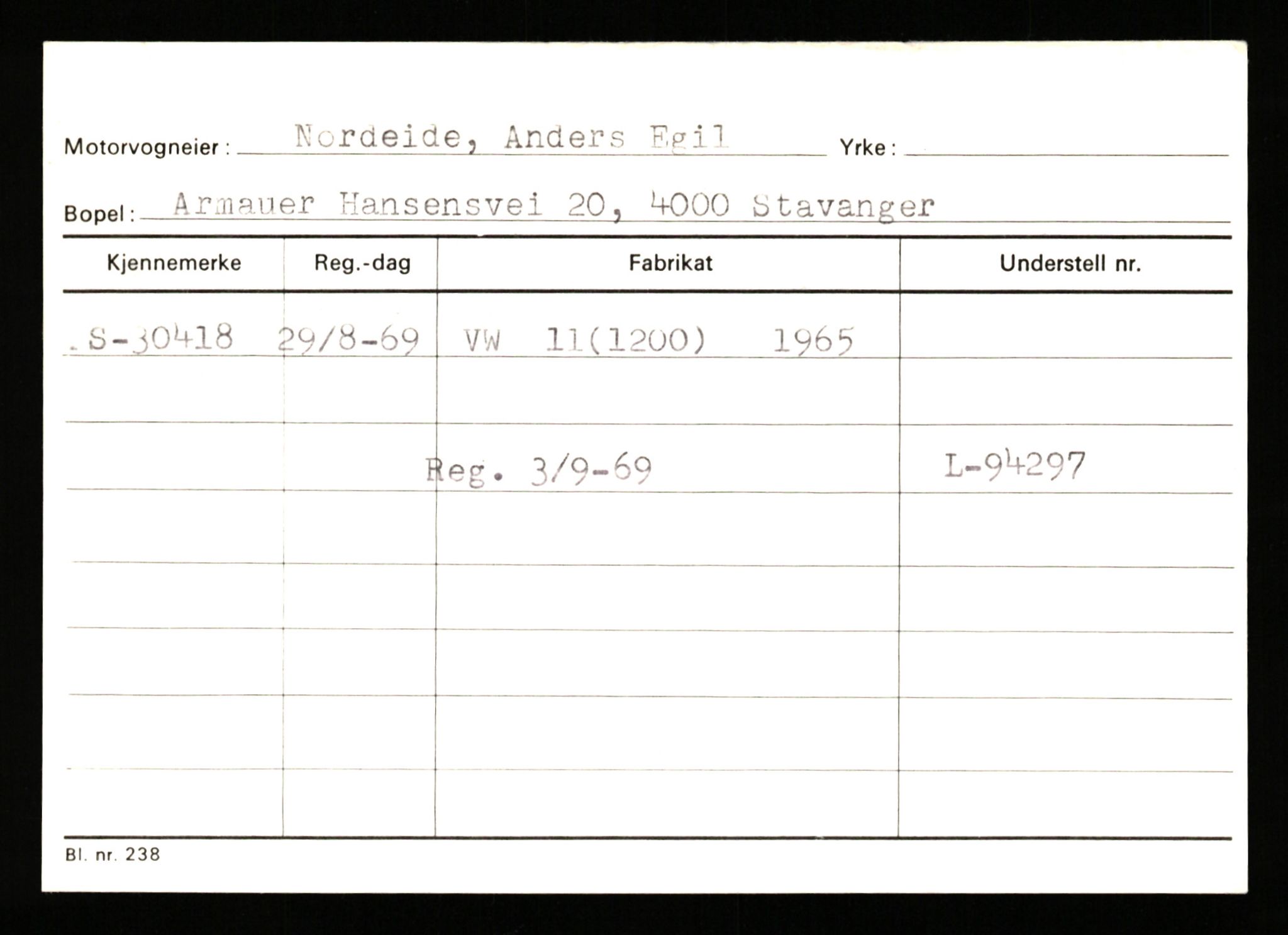 Stavanger trafikkstasjon, AV/SAST-A-101942/0/G/L0005: Registreringsnummer: 23000 - 34245, 1930-1971, p. 2293