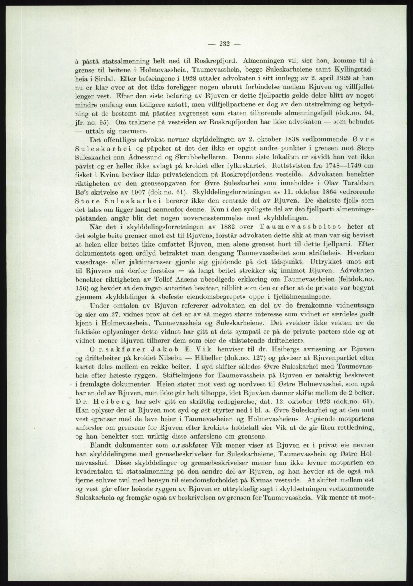 Høyfjellskommisjonen, AV/RA-S-1546/X/Xa/L0001: Nr. 1-33, 1909-1953, p. 1567