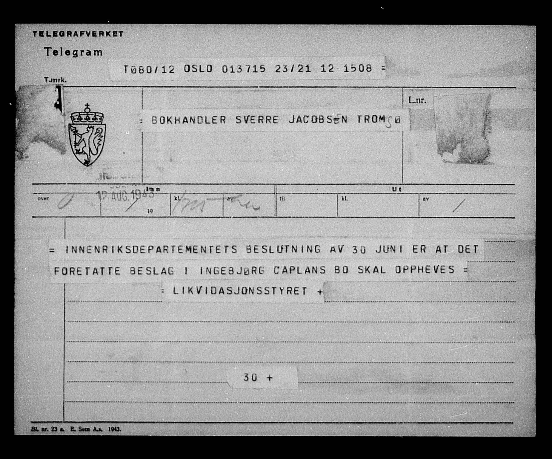 Justisdepartementet, Tilbakeføringskontoret for inndratte formuer, AV/RA-S-1564/H/Hc/Hcb/L0911: --, 1945-1947, p. 400