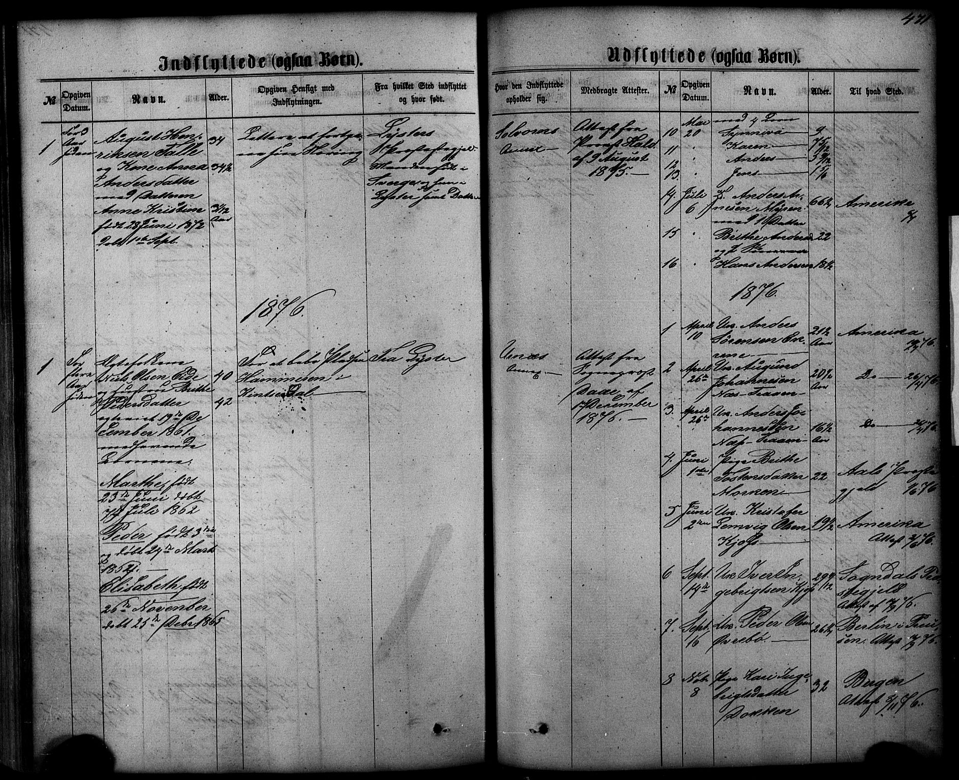 Hafslo sokneprestembete, SAB/A-80301/H/Hab/Haba/L0001: Parish register (copy) no. A 1, 1866-1908, p. 471
