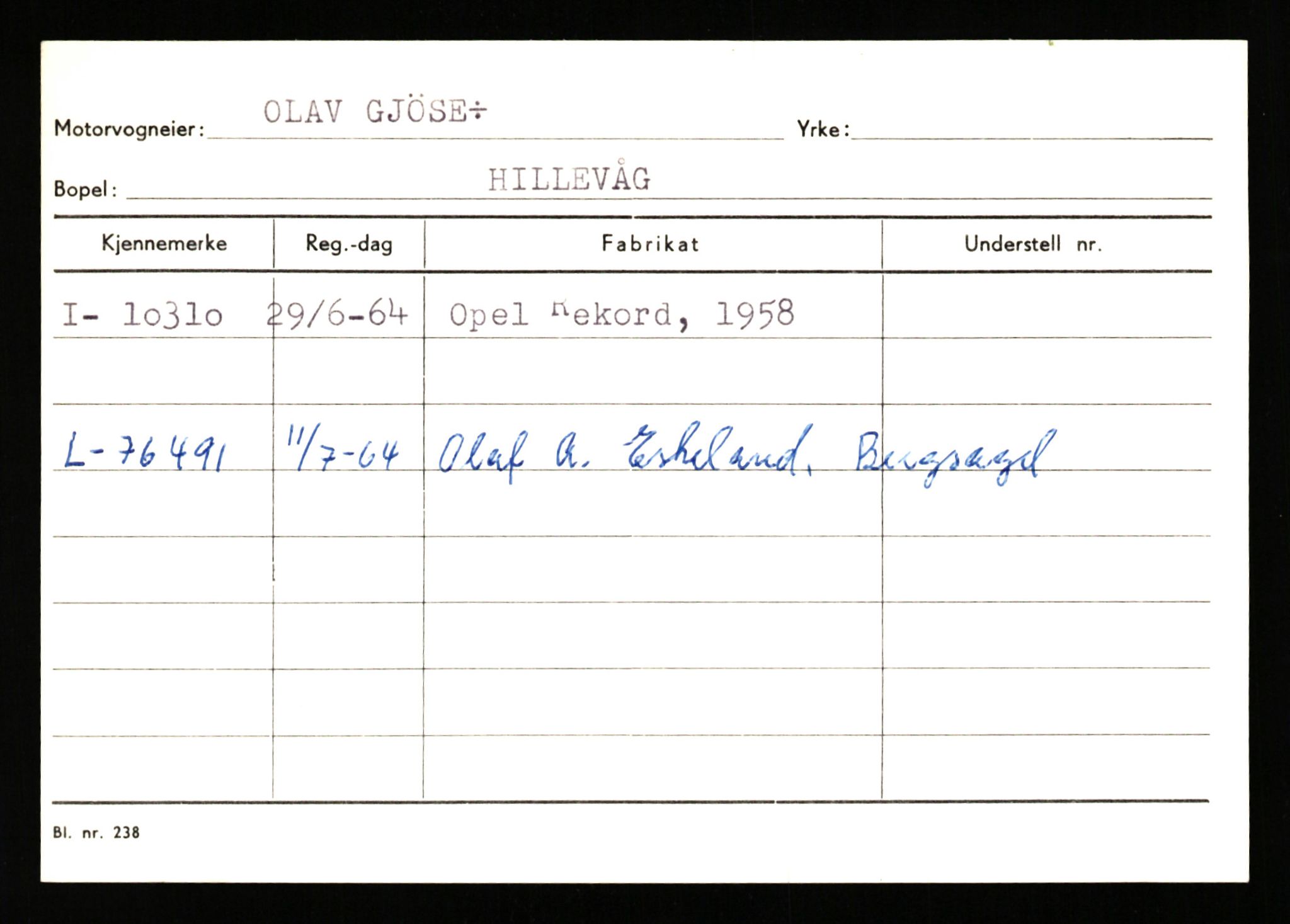 Stavanger trafikkstasjon, AV/SAST-A-101942/0/G/L0002: Registreringsnummer: 5791 - 10405, 1930-1971, p. 3140