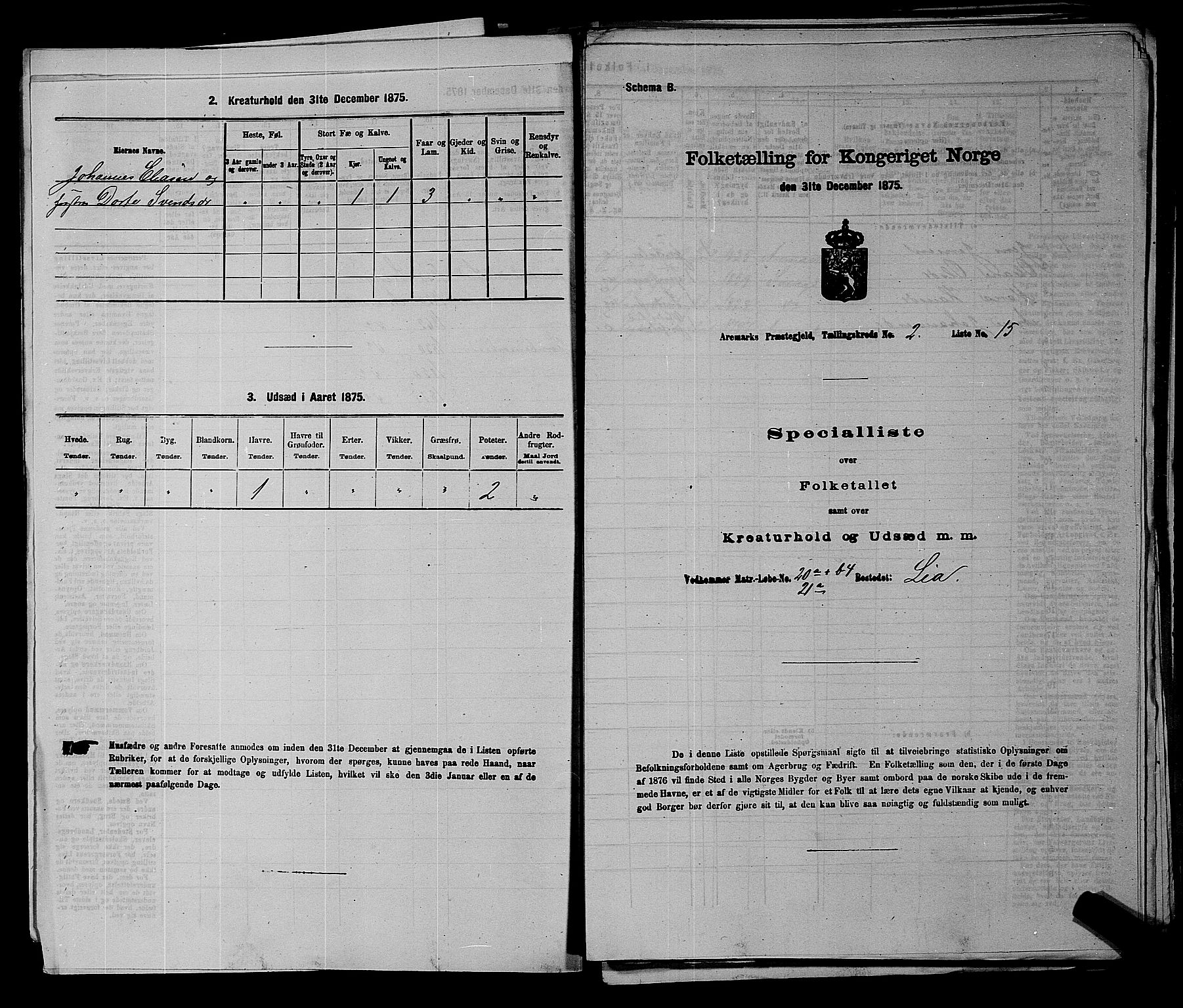 RA, 1875 census for 0118P Aremark, 1875, p. 214