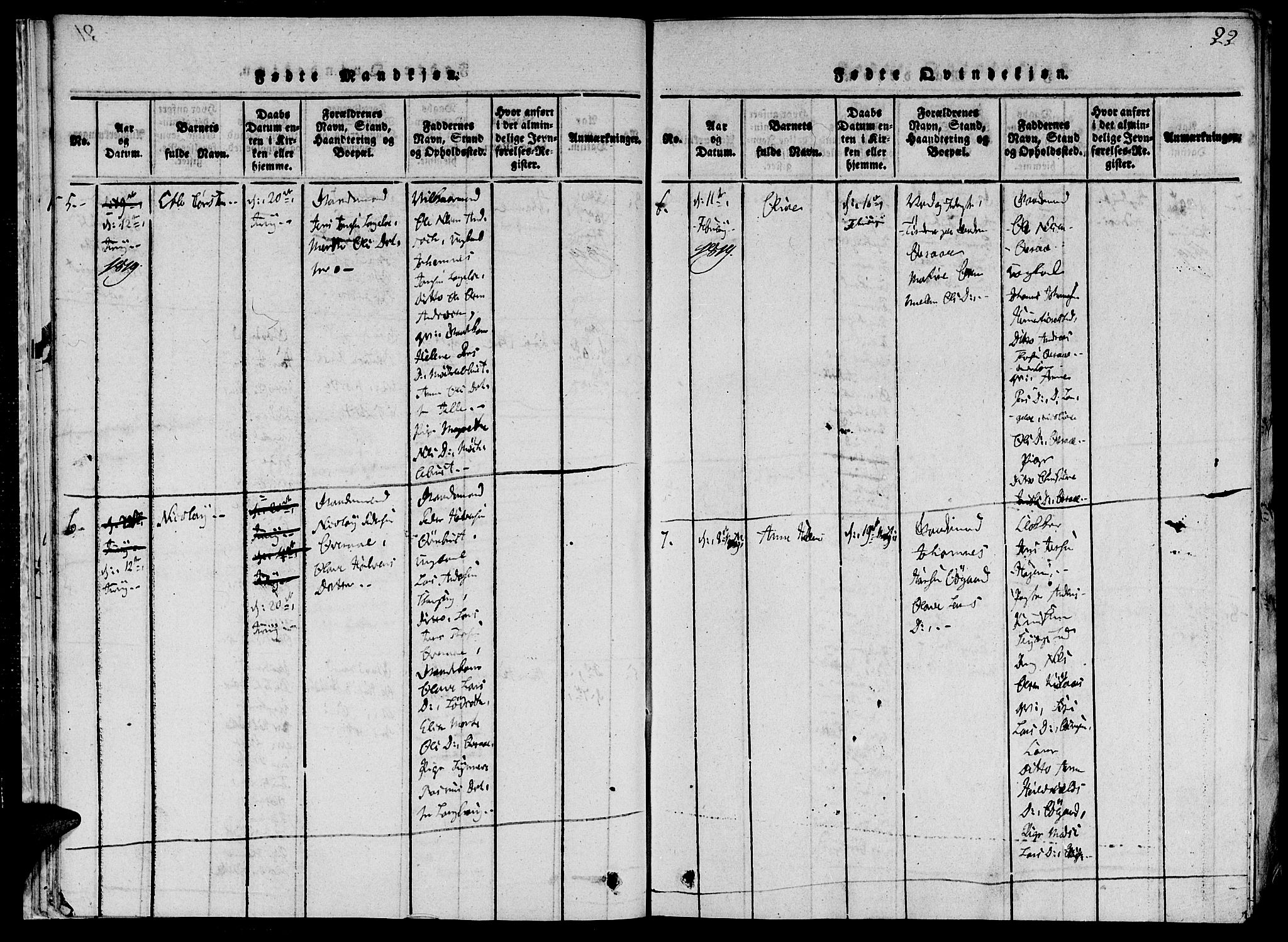 Ministerialprotokoller, klokkerbøker og fødselsregistre - Møre og Romsdal, AV/SAT-A-1454/520/L0273: Parish register (official) no. 520A03, 1817-1826, p. 22