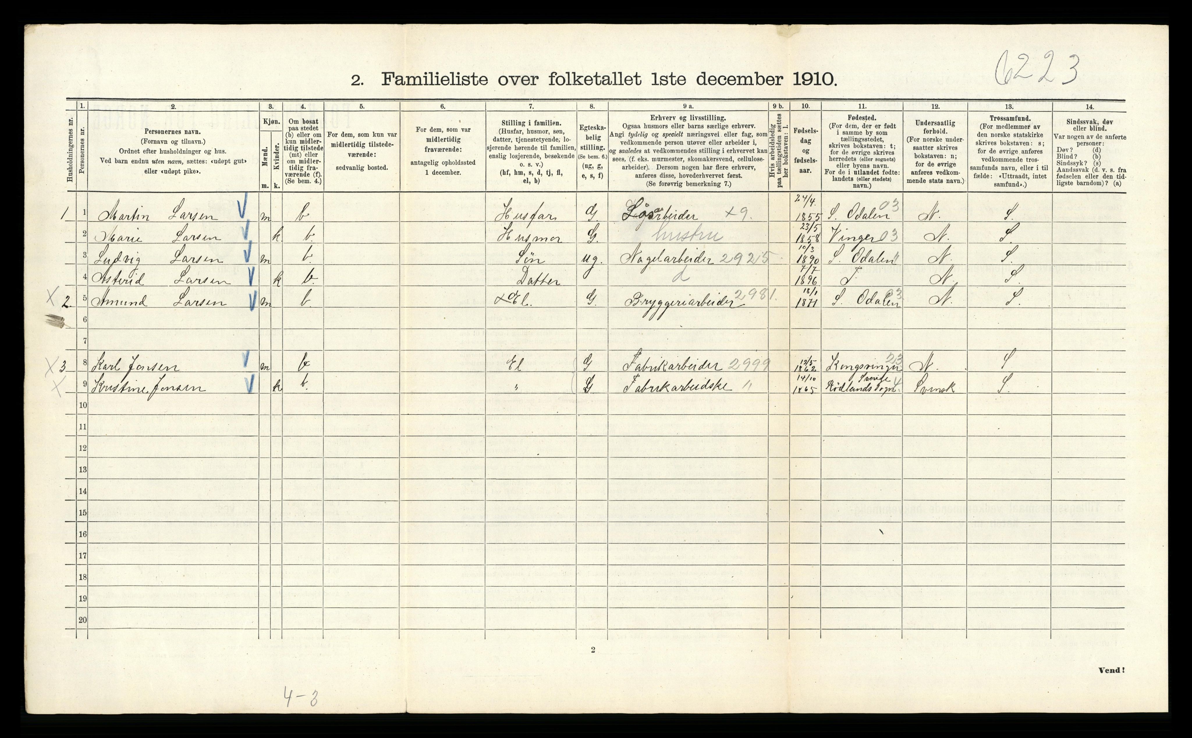 RA, 1910 census for Kristiania, 1910, p. 121090