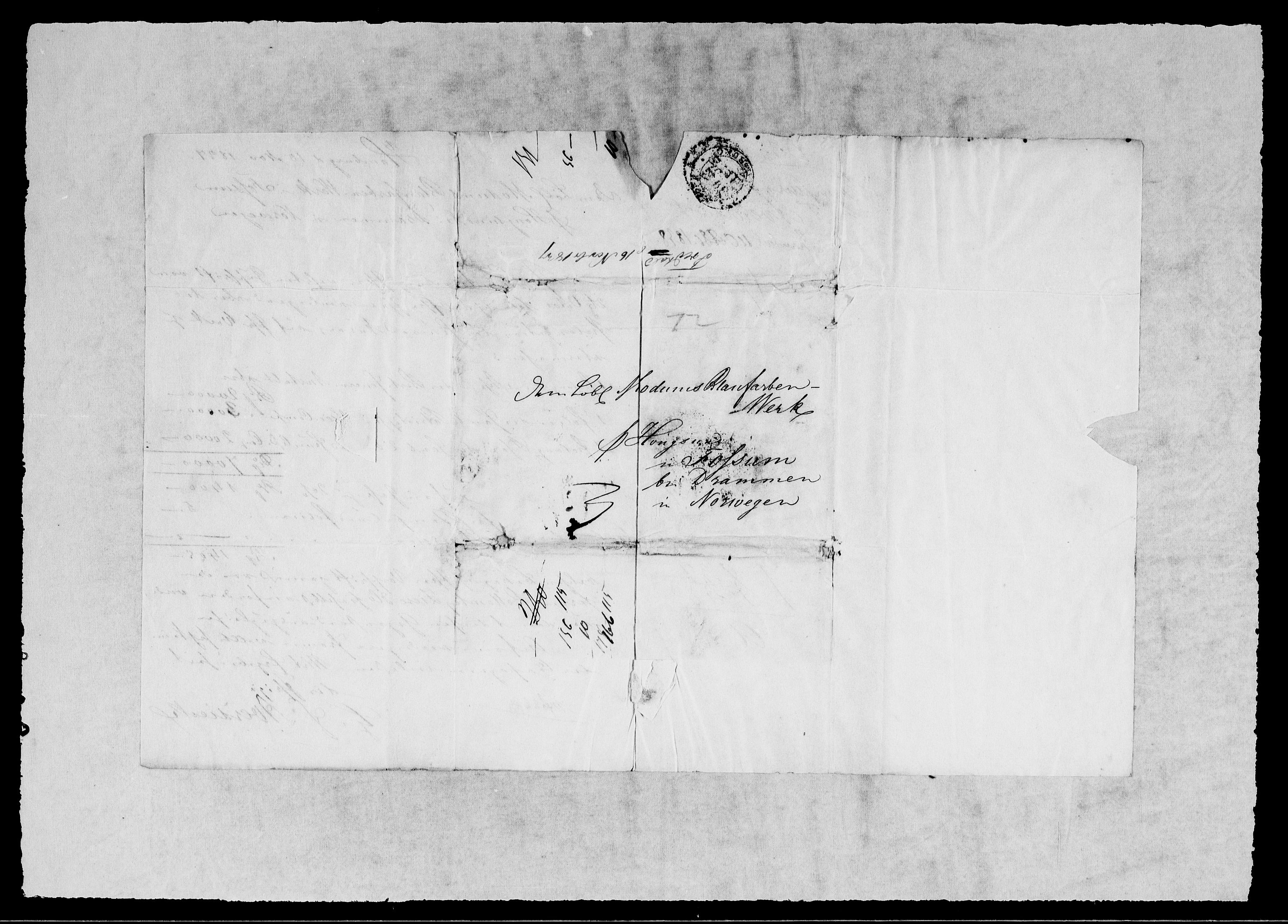 Modums Blaafarveværk, RA/PA-0157/G/Gb/L0119/0001: -- / Innkomne brev A - G, 1837-1838, p. 3