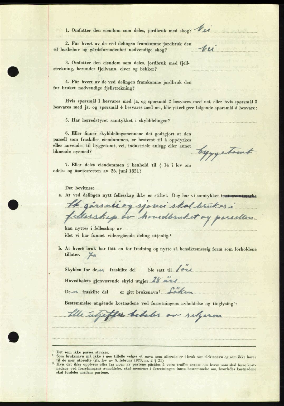 Romsdal sorenskriveri, AV/SAT-A-4149/1/2/2C: Mortgage book no. A24, 1947-1947, Diary no: : 2194/1947