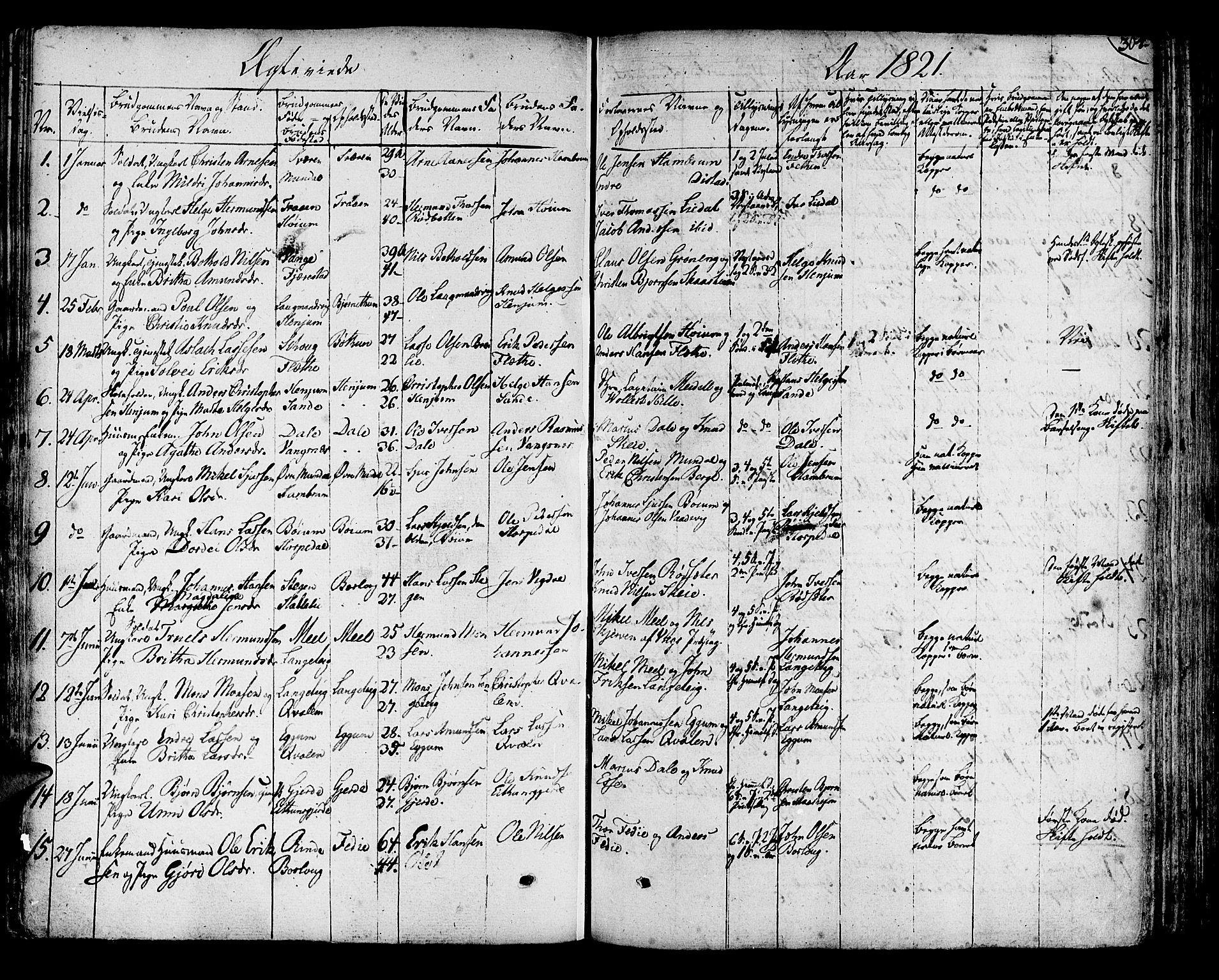 Leikanger sokneprestembete, SAB/A-81001: Parish register (official) no. A 6, 1810-1838, p. 304