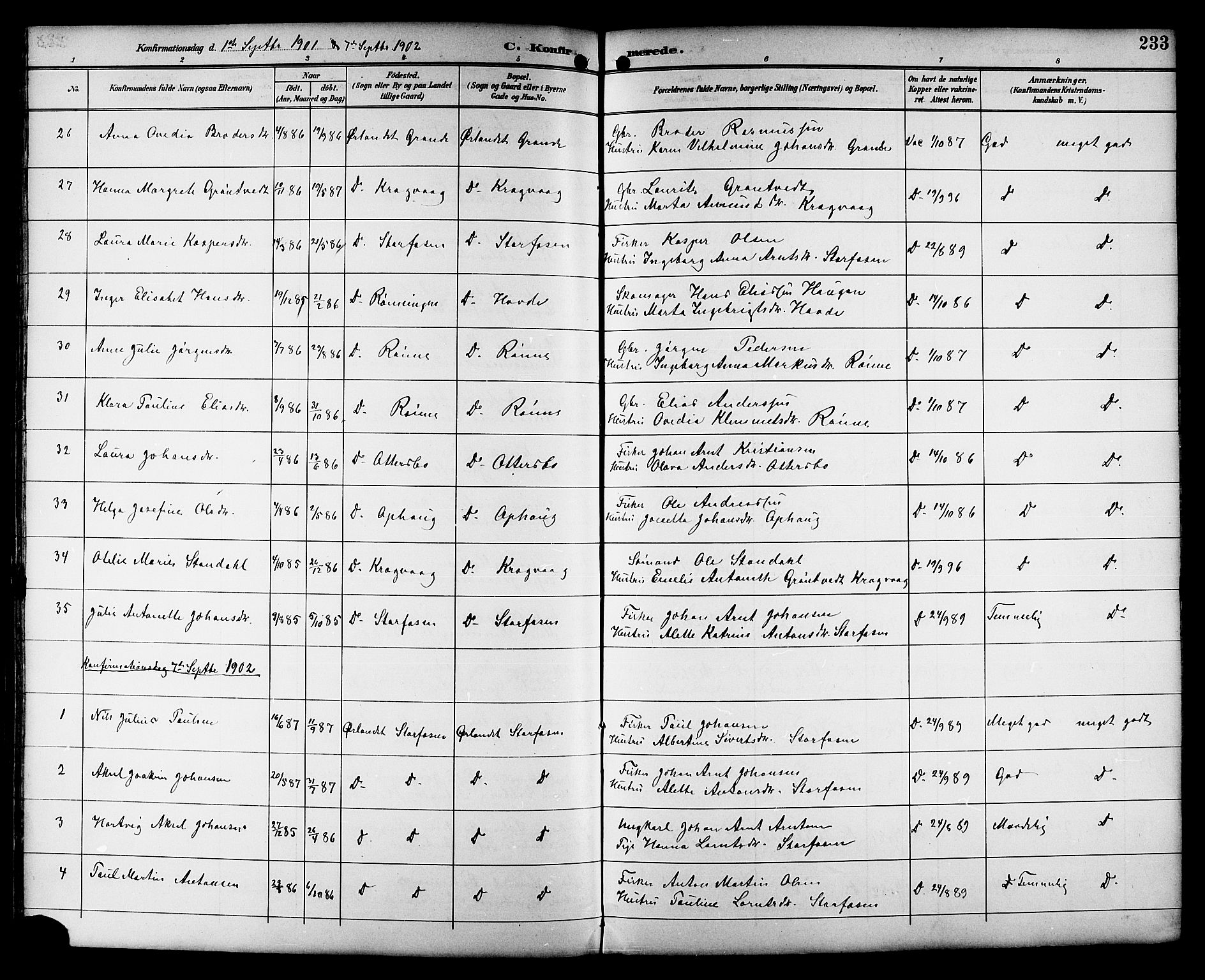 Ministerialprotokoller, klokkerbøker og fødselsregistre - Sør-Trøndelag, SAT/A-1456/659/L0746: Parish register (copy) no. 659C03, 1893-1912, p. 233