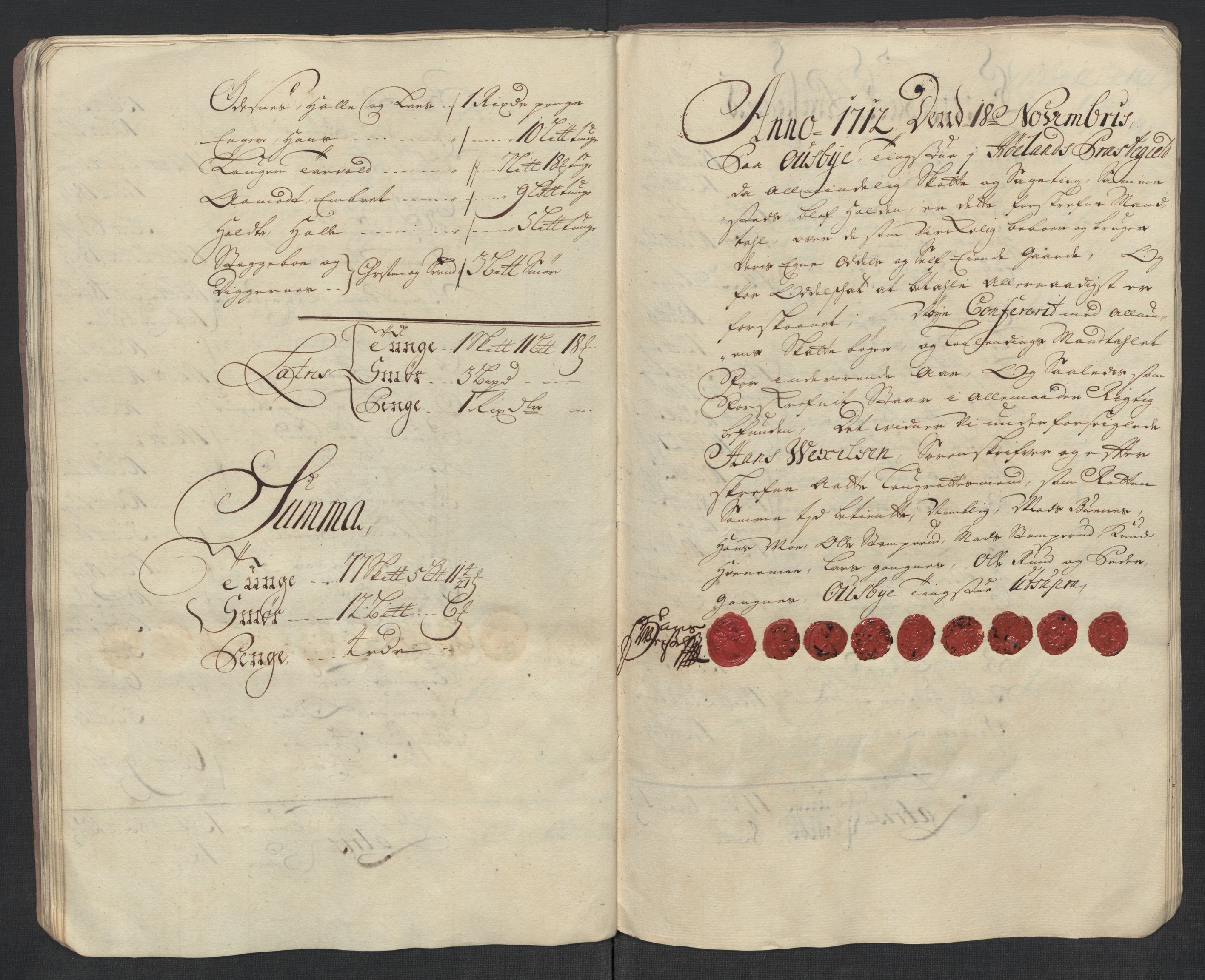 Rentekammeret inntil 1814, Reviderte regnskaper, Fogderegnskap, AV/RA-EA-4092/R11/L0594: Fogderegnskap Nedre Romerike, 1712, p. 305