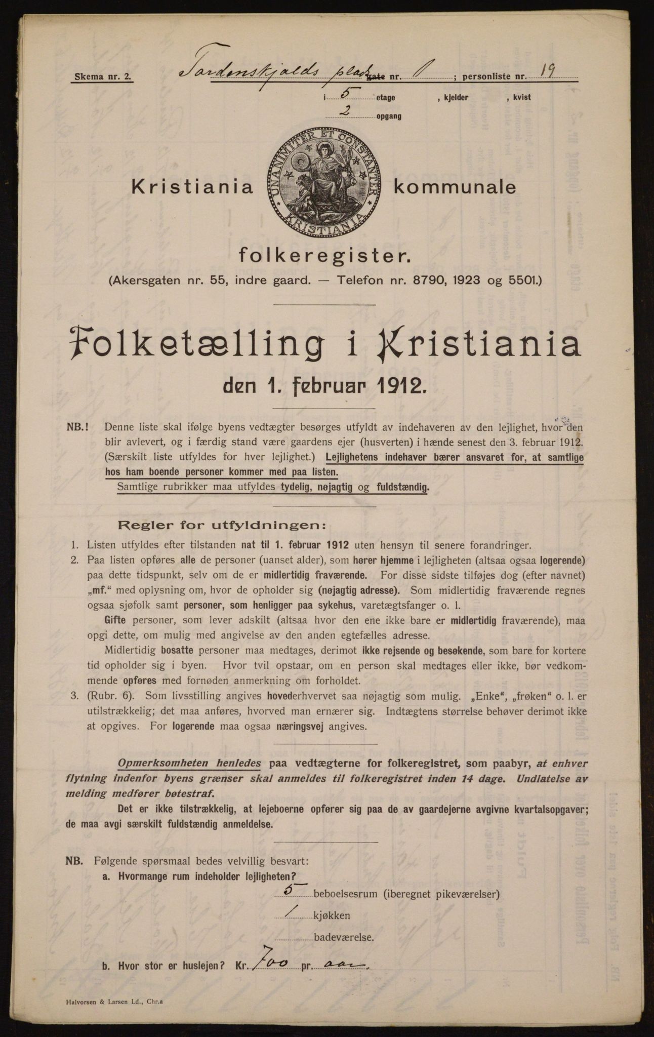 OBA, Municipal Census 1912 for Kristiania, 1912, p. 113808