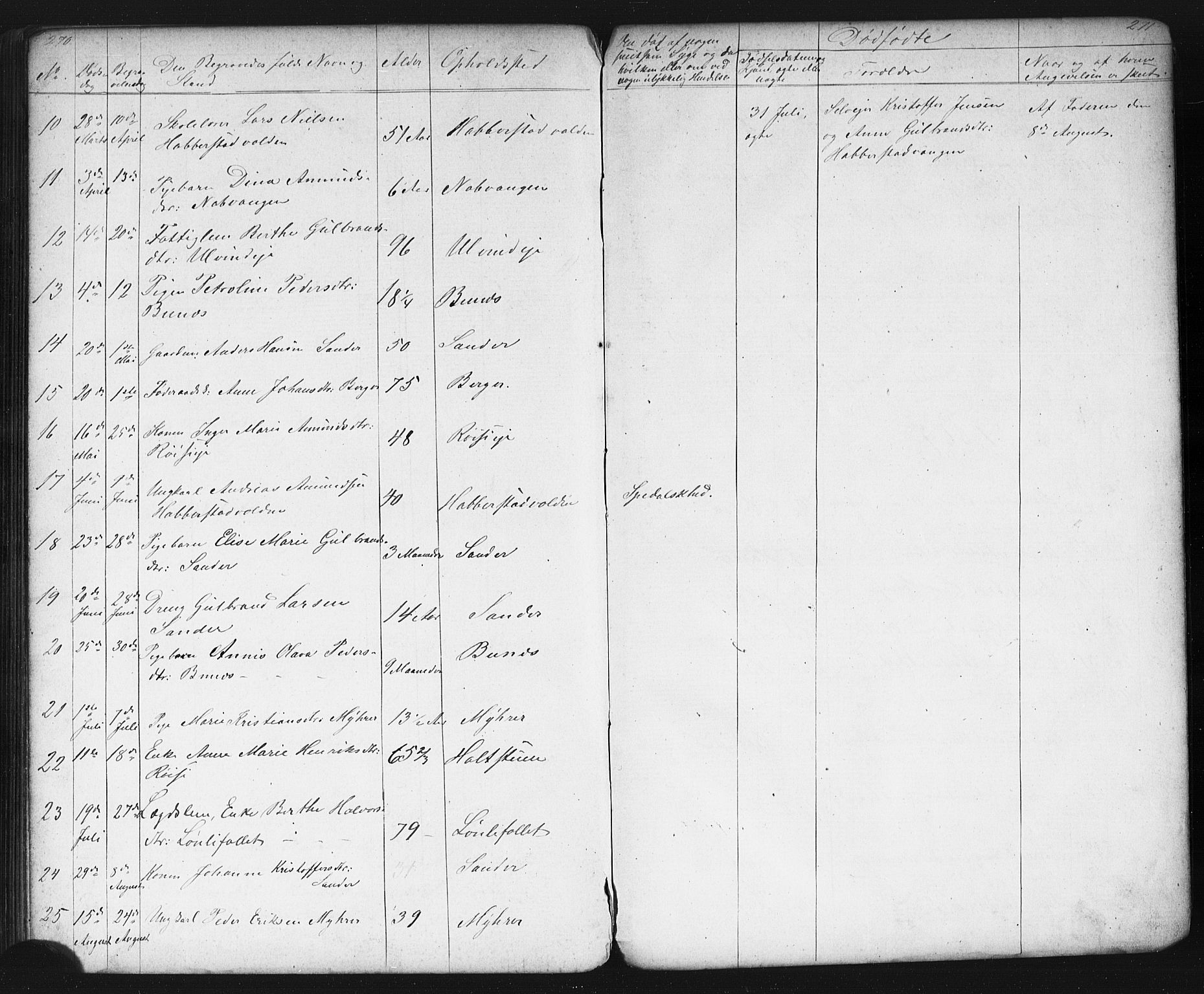 Eidsvoll prestekontor Kirkebøker, AV/SAO-A-10888/G/Gb/L0001: Parish register (copy) no. II 1, 1861-1877, p. 270-271