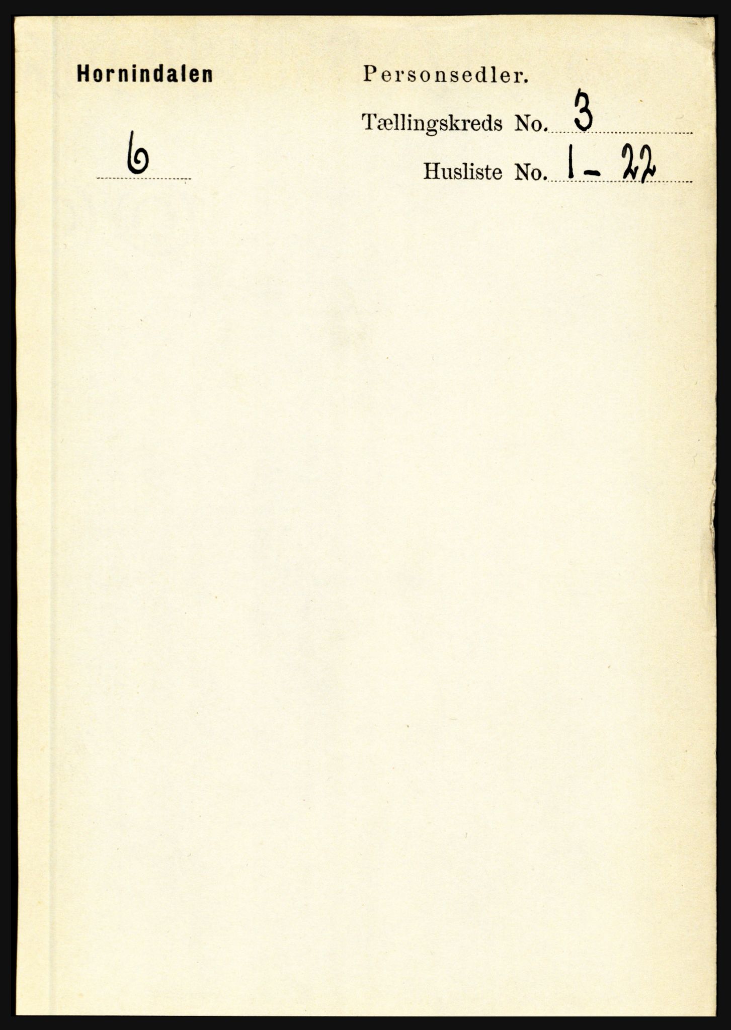 RA, 1891 census for 1444 Hornindal, 1891, p. 549