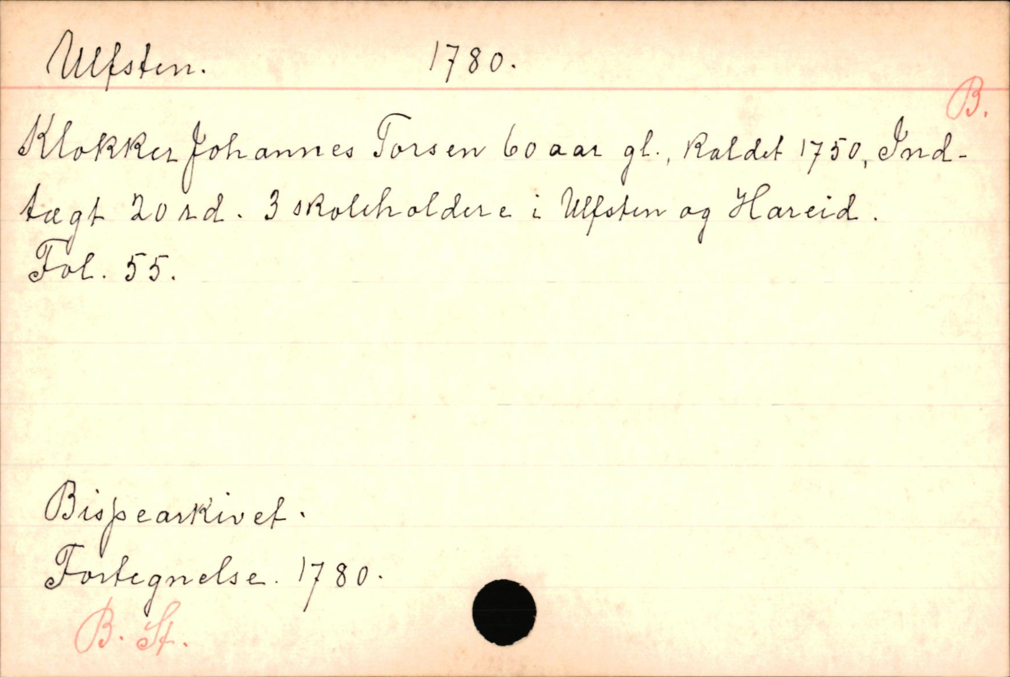 Haugen, Johannes - lærer, AV/SAB-SAB/PA-0036/01/L0001: Om klokkere og lærere, 1521-1904, p. 10581